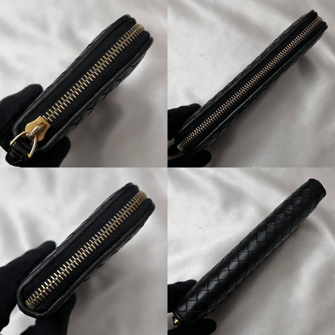 ◇極美品◇ボッテガヴェネタ 長財布 ラウンドジップ ブラック ナッパ