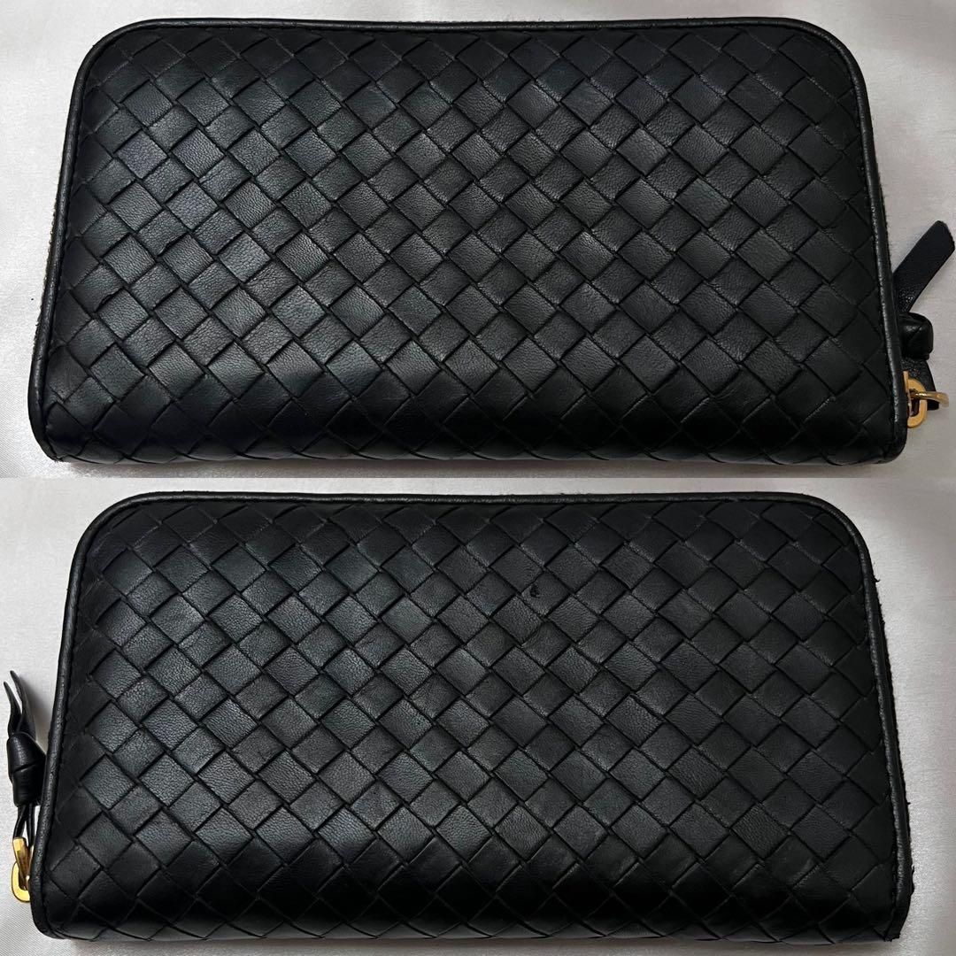 ◇極美品◇ボッテガヴェネタ 長財布 ラウンドジップ ブラック ナッパ