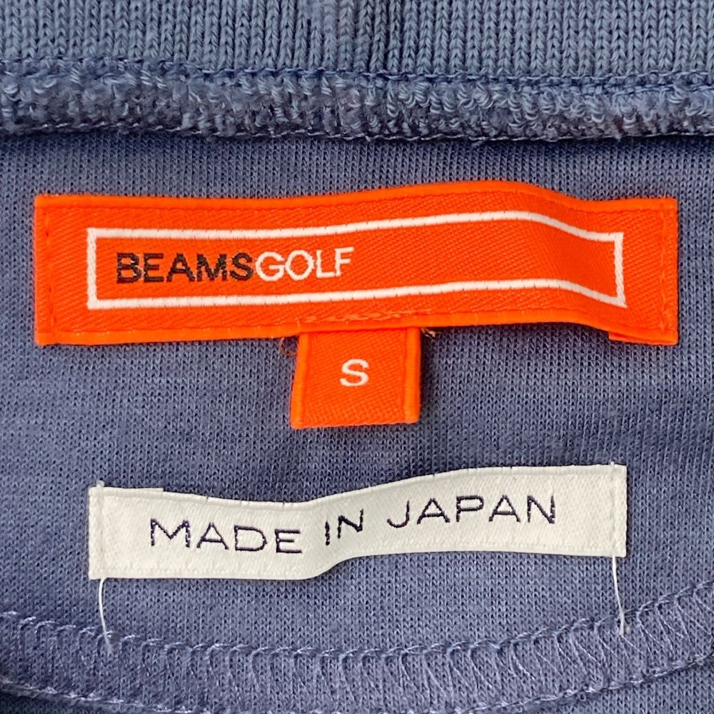 サイズ：S BEAMS GOLF ビームスゴルフ 襟付 半袖プルオーバー ネイビー