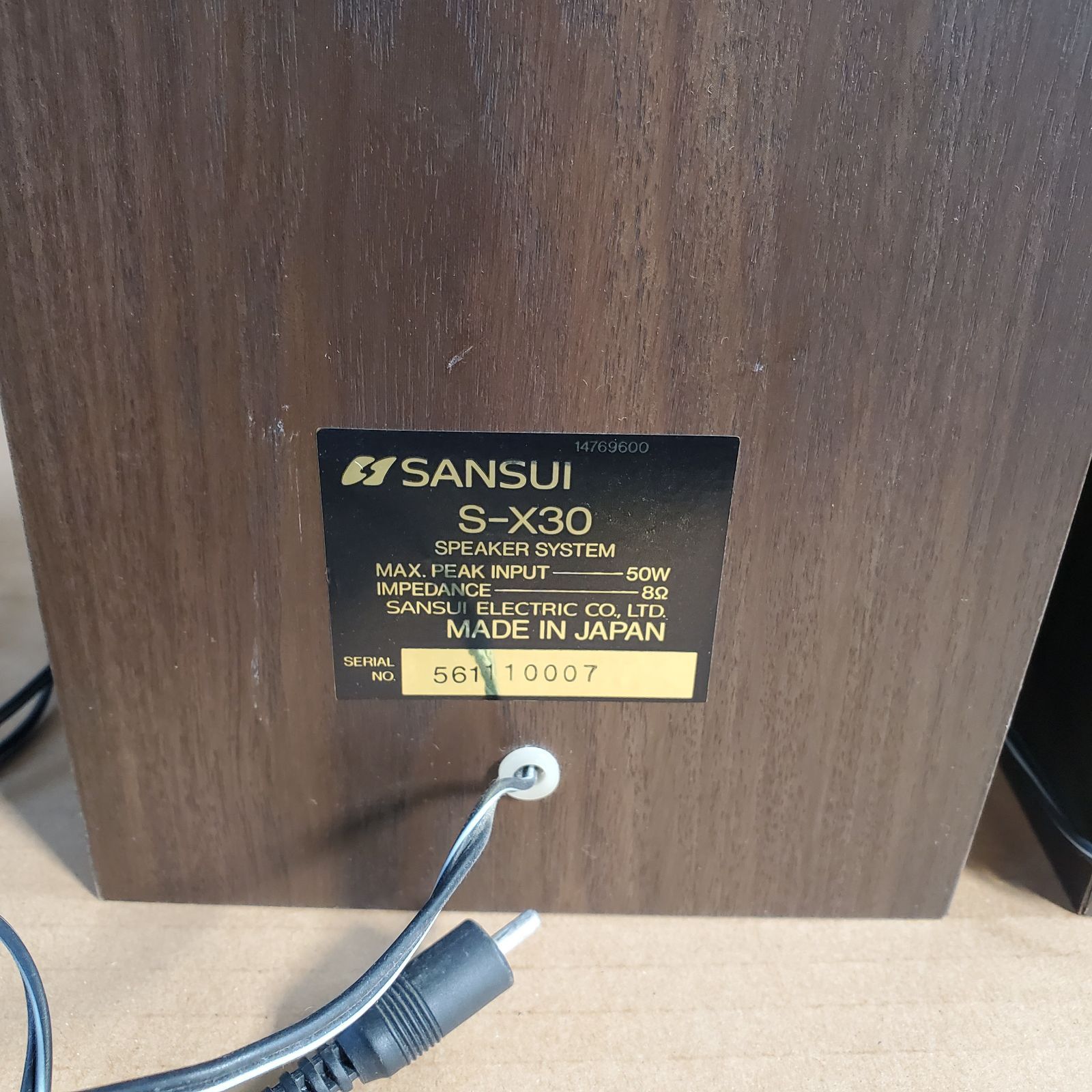 ジャンク扱い】SANSUI サンスイ スピーカー S-X30 - メルカリ