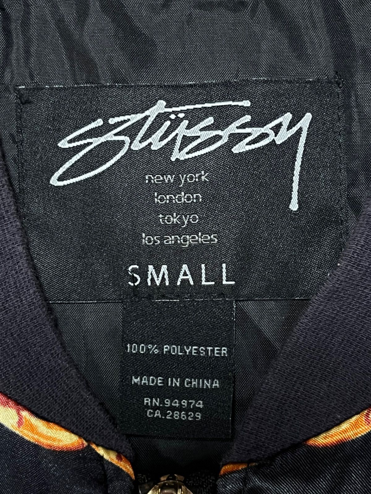 STUSSY ステューシー オールド チェーン ジャケット ブルゾン ブラック
