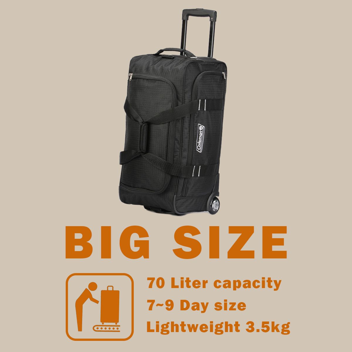 コールマン ボストンキャリー 70L 3WAY キャリーバッグ ボストンバッグ 