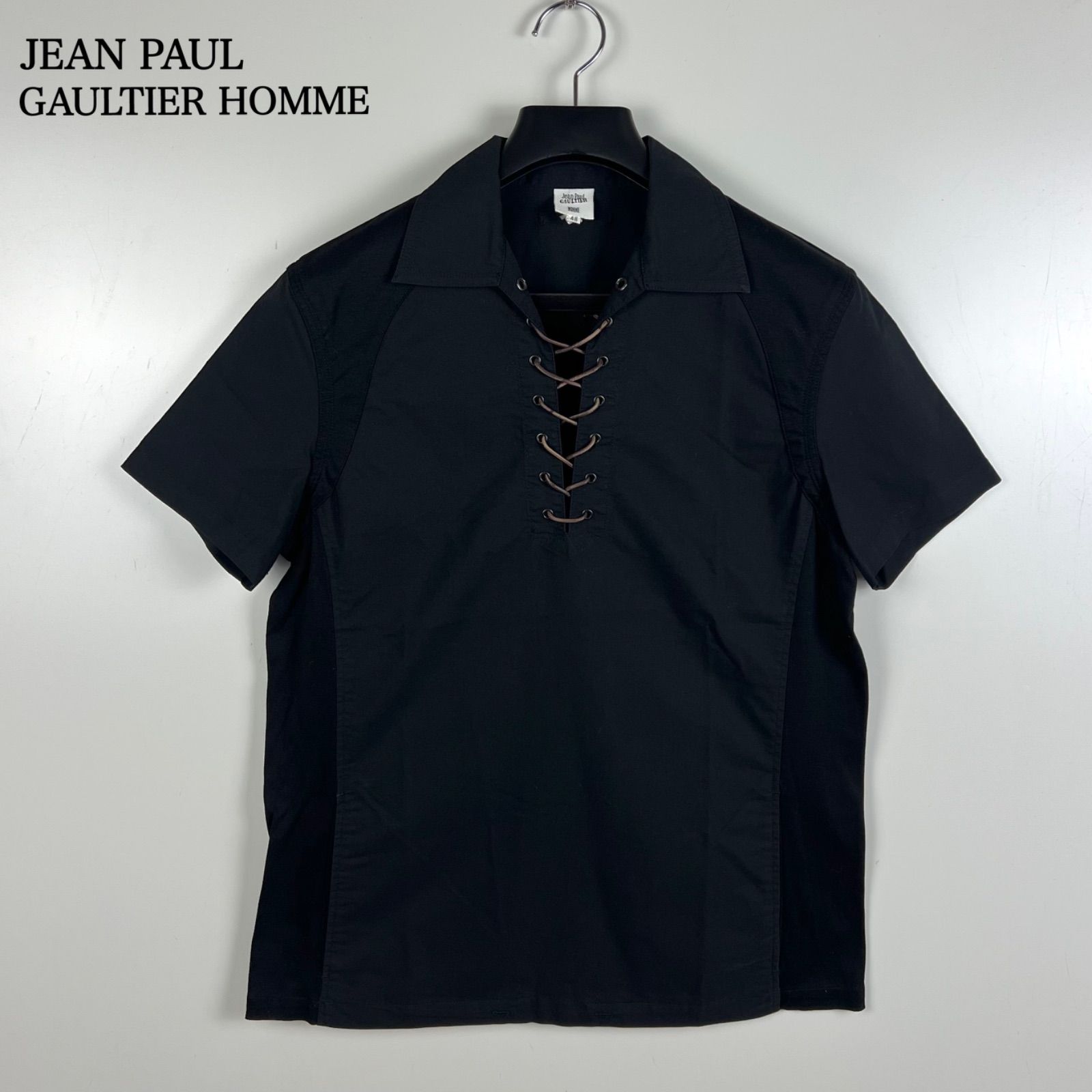 JEAN PAUL GAULTIER HOMME 00s y2k archive Lace up S/S shirts JEAN PAUL GAULTIER HOMME 00s y2k archive Lace up S/S shirts