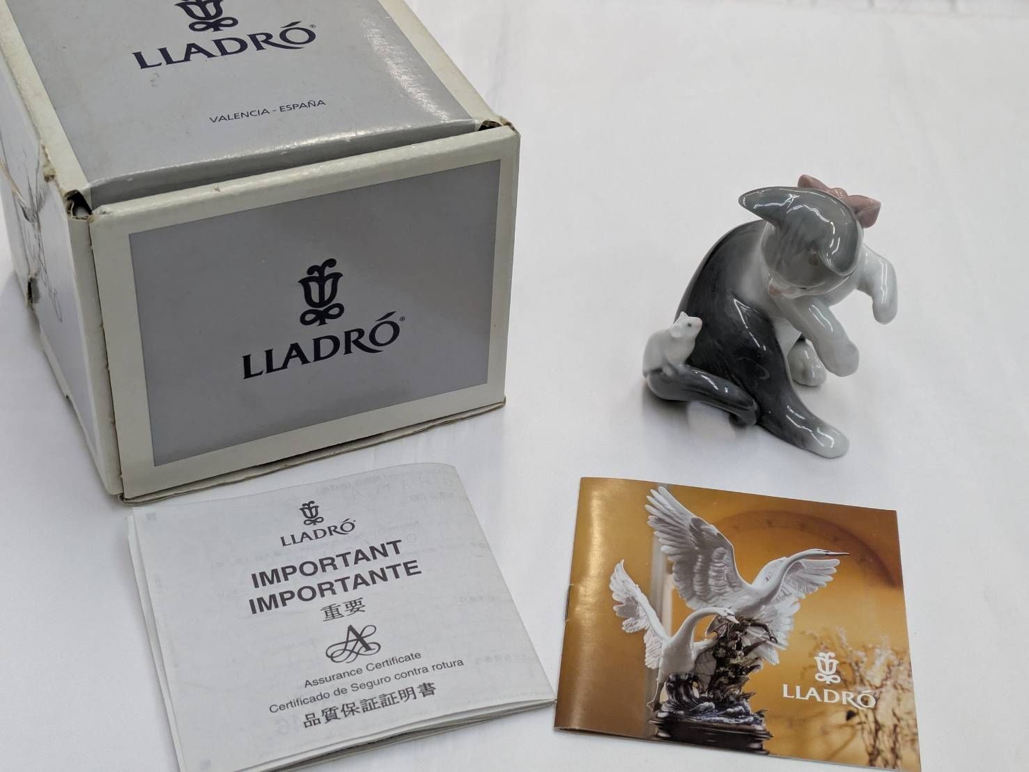 N 処分価格【ヴィンテージ】リヤドロ LLADRO 驚いた仔猫ちゃん