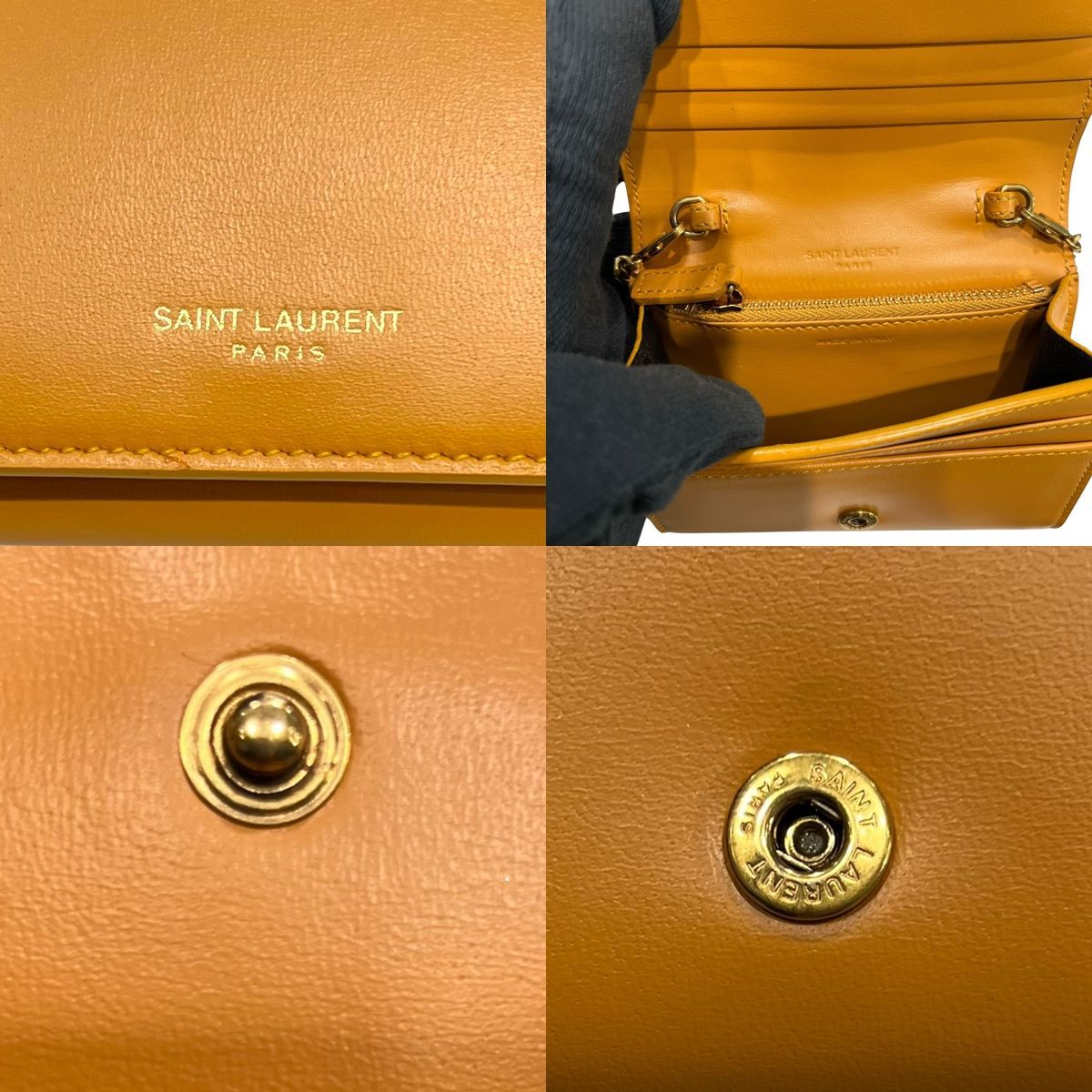 中古】 Saint Laurent サンローラン チェーンウォレット ショルダー 