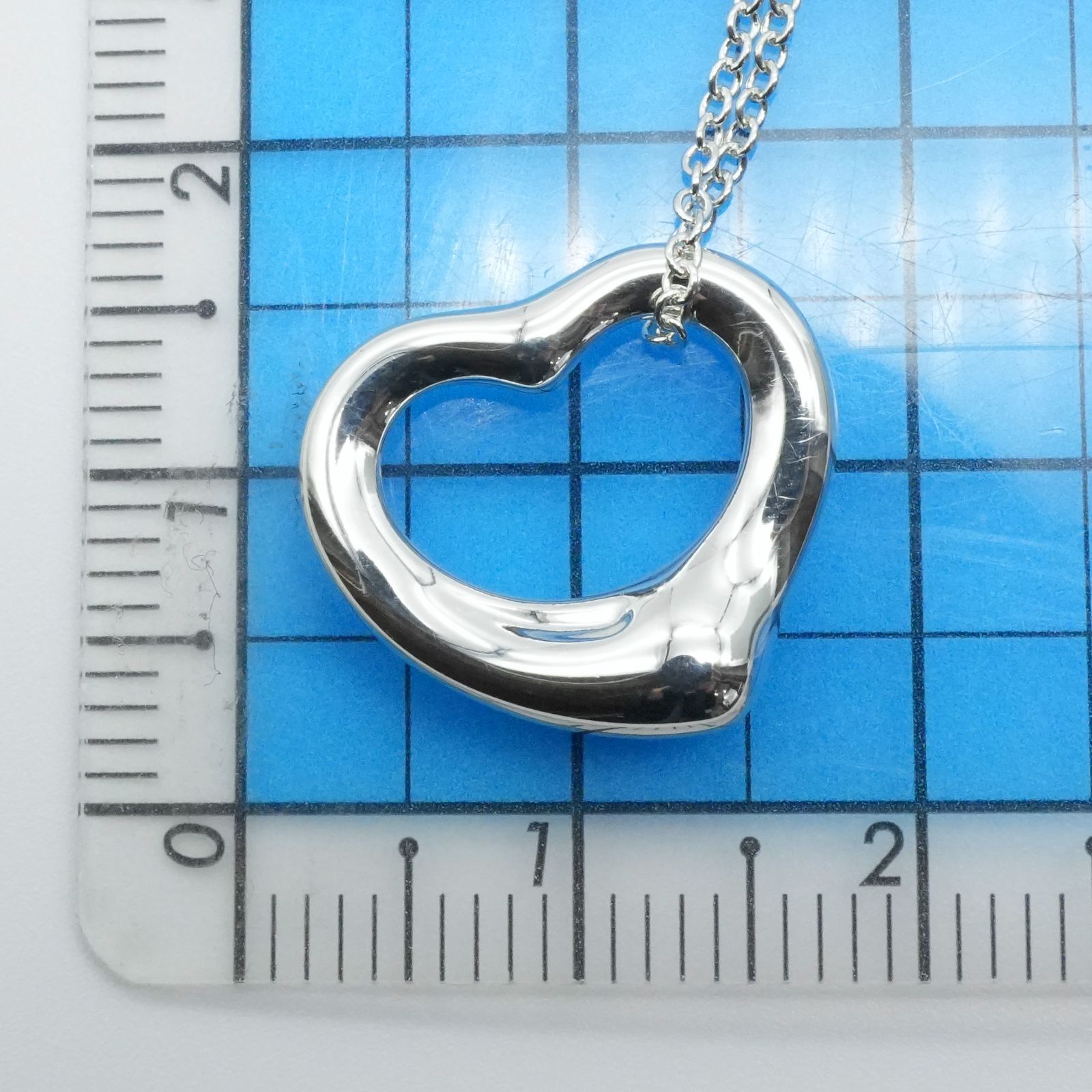 極美品16mm ティファニー オープンハート S ネックレス/25-1711 - メルカリ