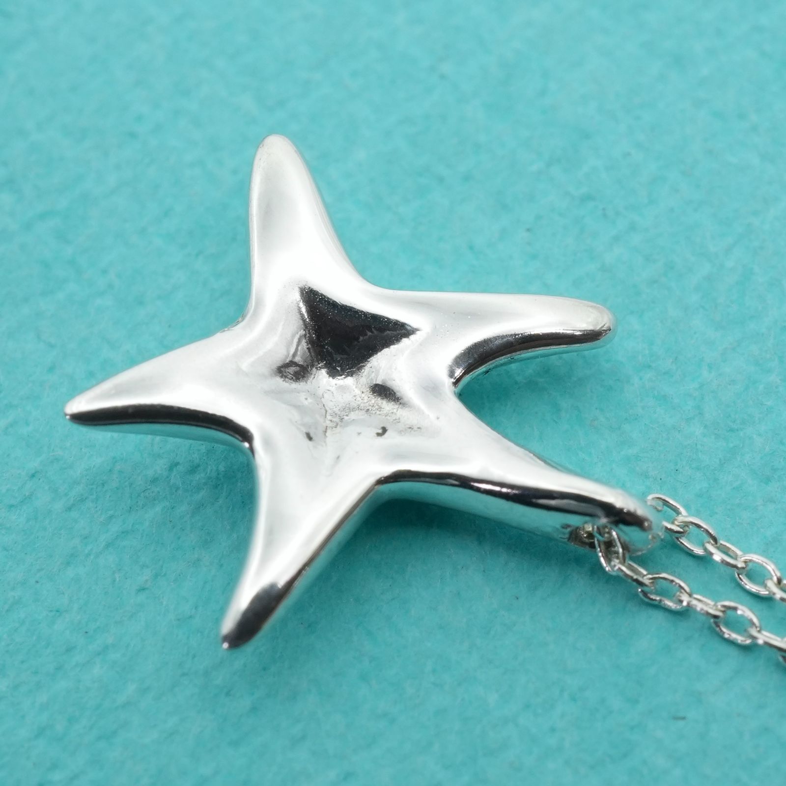 極美品 ティファニー スターフィッシュ ヒトデ ネックレス/25-2953 
