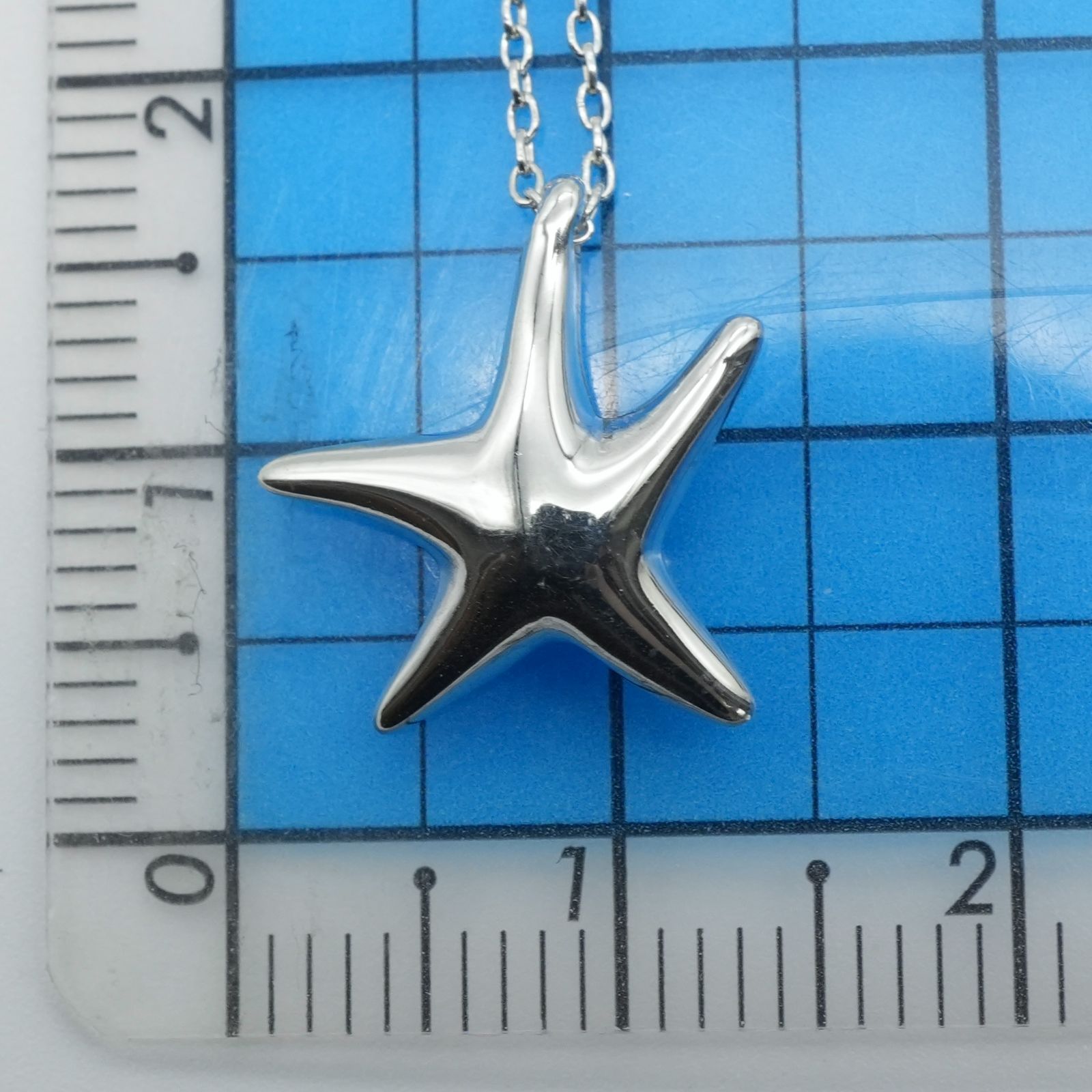 極美品 ティファニー スターフィッシュ ヒトデ ネックレス/25-2953 