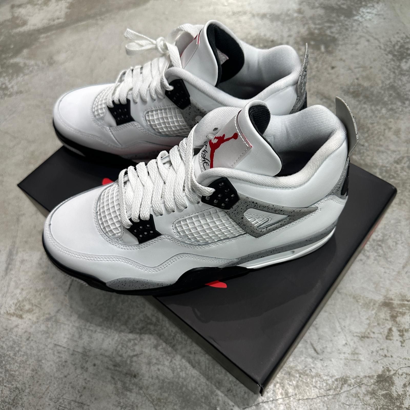 未使用 NIKE Air Jordan 4 Retro WhiteCement エアジョーダン4 レトロ 