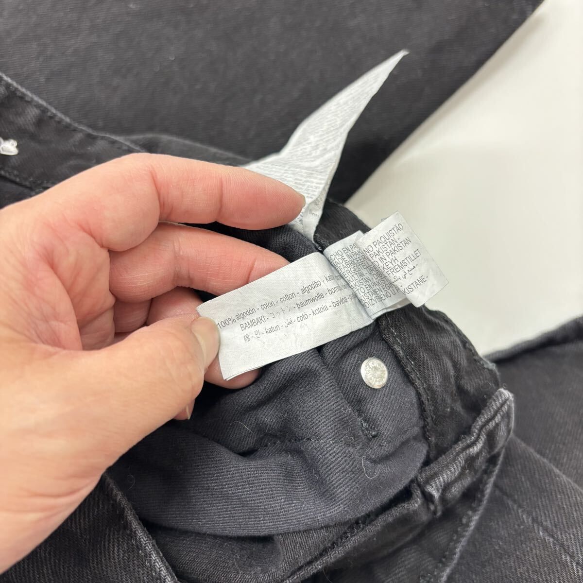ZARA ザラ バギー フィット デニム パンツ ブラック 系 サイズ EUR 38 