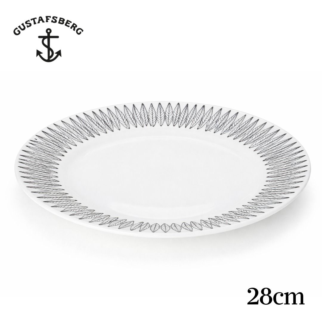 グスタフスベリ BLACK SALIX プレート 28cm 414161 北欧 食器 グスタフスベリ BLACK SALIX プレート 28cm 414161 北欧 食器