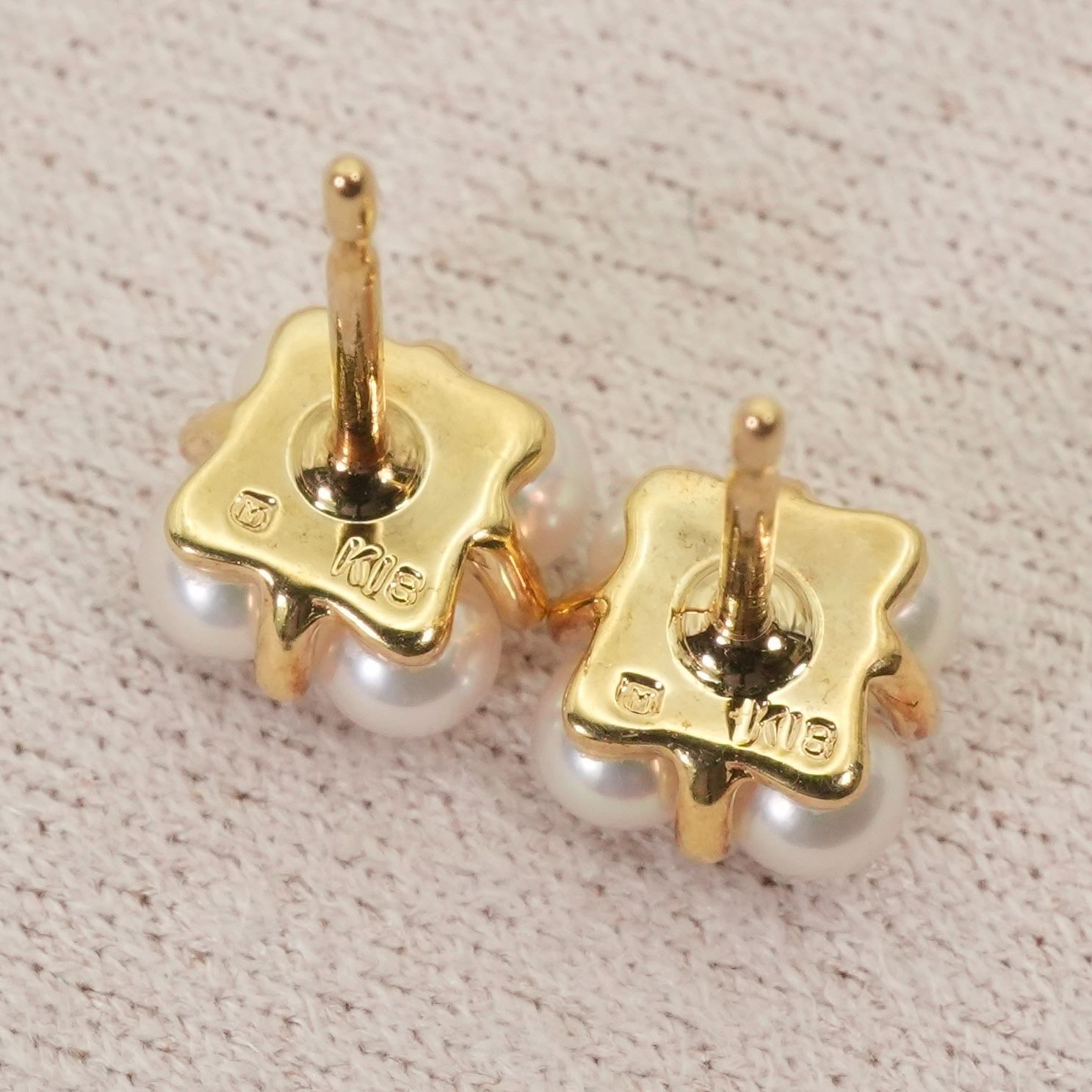 ミキモト ベビーパール K18 ピアス フラワー/25-3085 - メルカリ