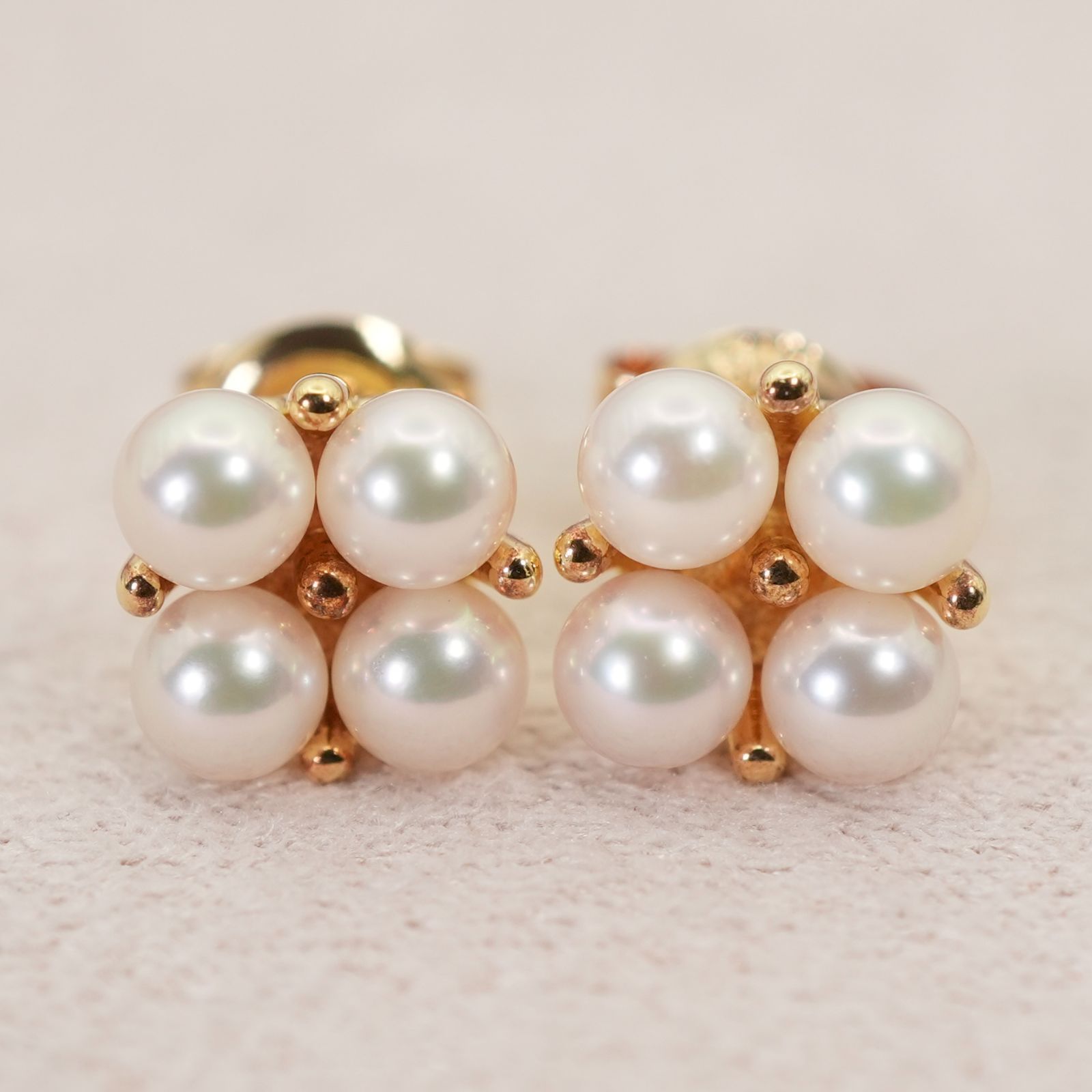 ミキモト ベビーパール K18 ピアス フラワー/25-3085 - メルカリ