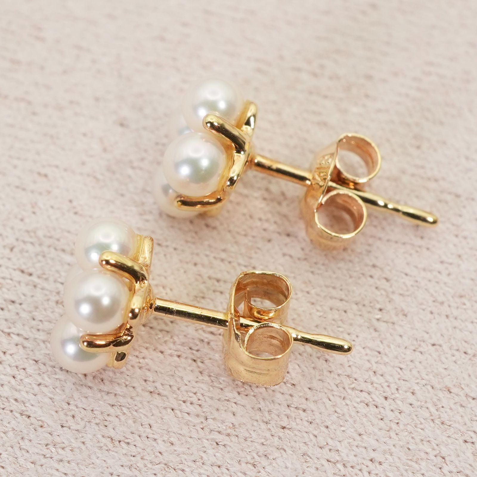 ミキモト ベビーパール K18 ピアス フラワー/25-3085 - メルカリ