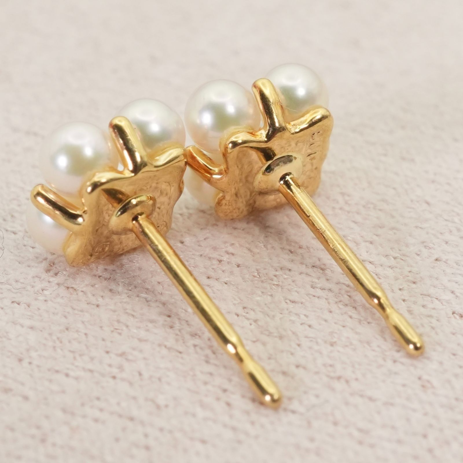 ミキモト ベビーパール K18 ピアス フラワー/25-3085 - メルカリ