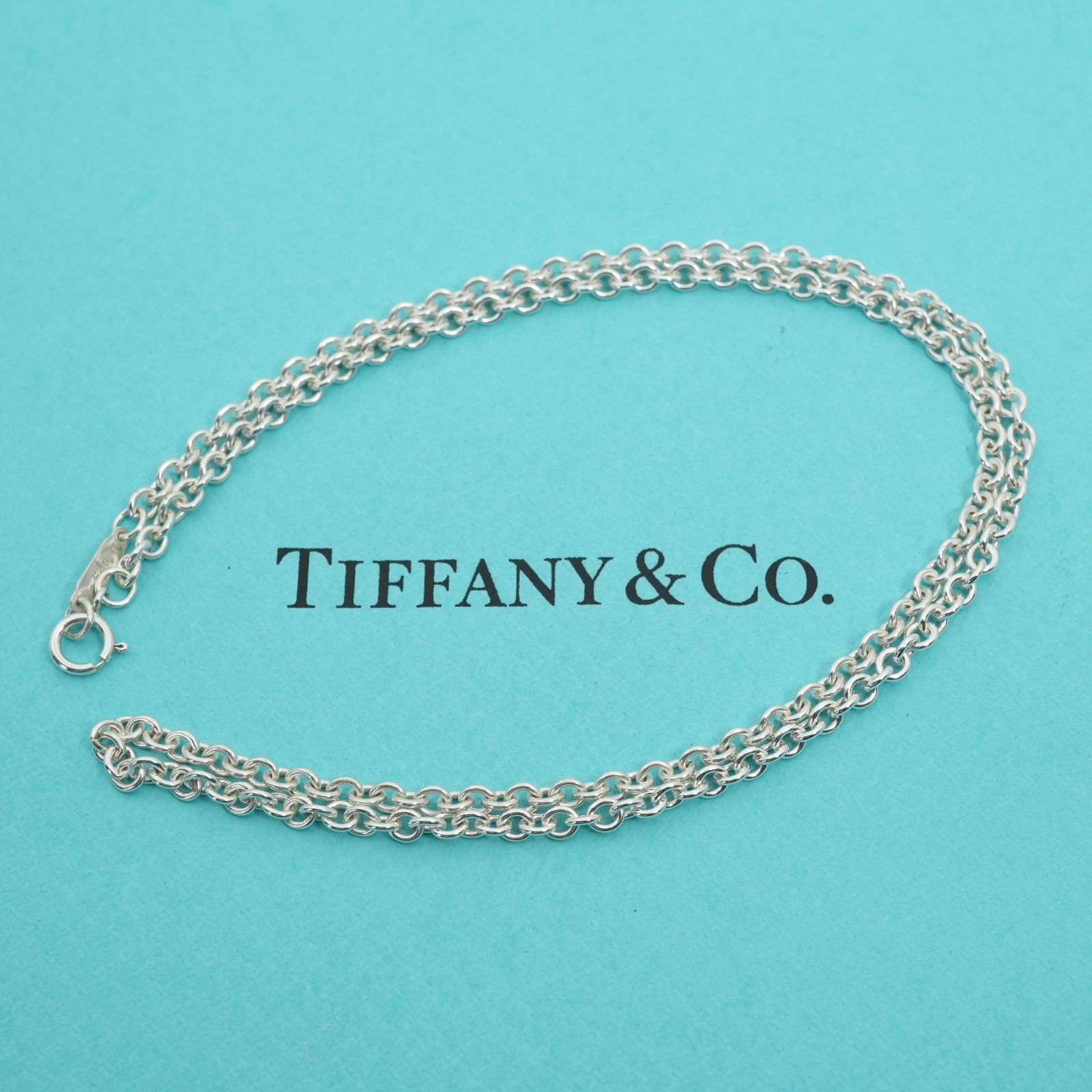 極美品 ⭐️ Tiffany ティファニー チェーン ネックレス 41㎝ 極美品41cm ティファニー 太め チェーン ネックレス/25-2861 - メルカリ