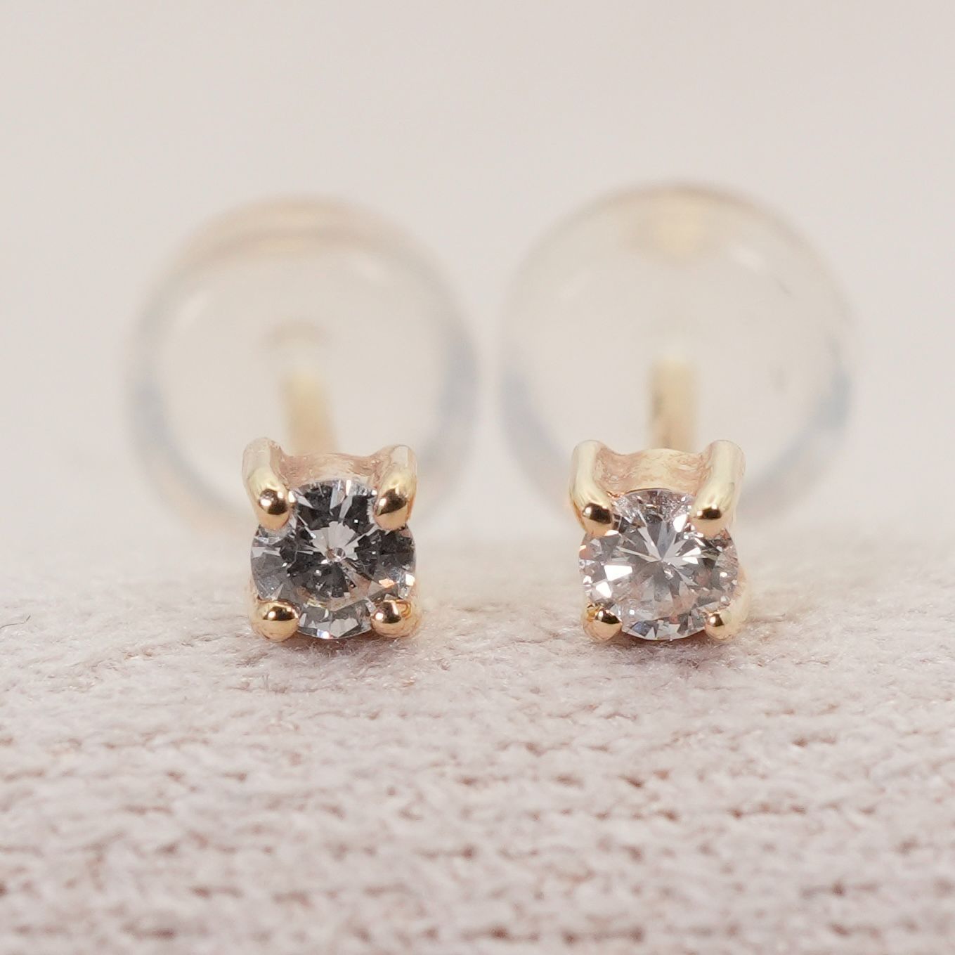 エテ K18 ひと粒 ダイヤモンド ピアス ete/25-3283 - メルカリ