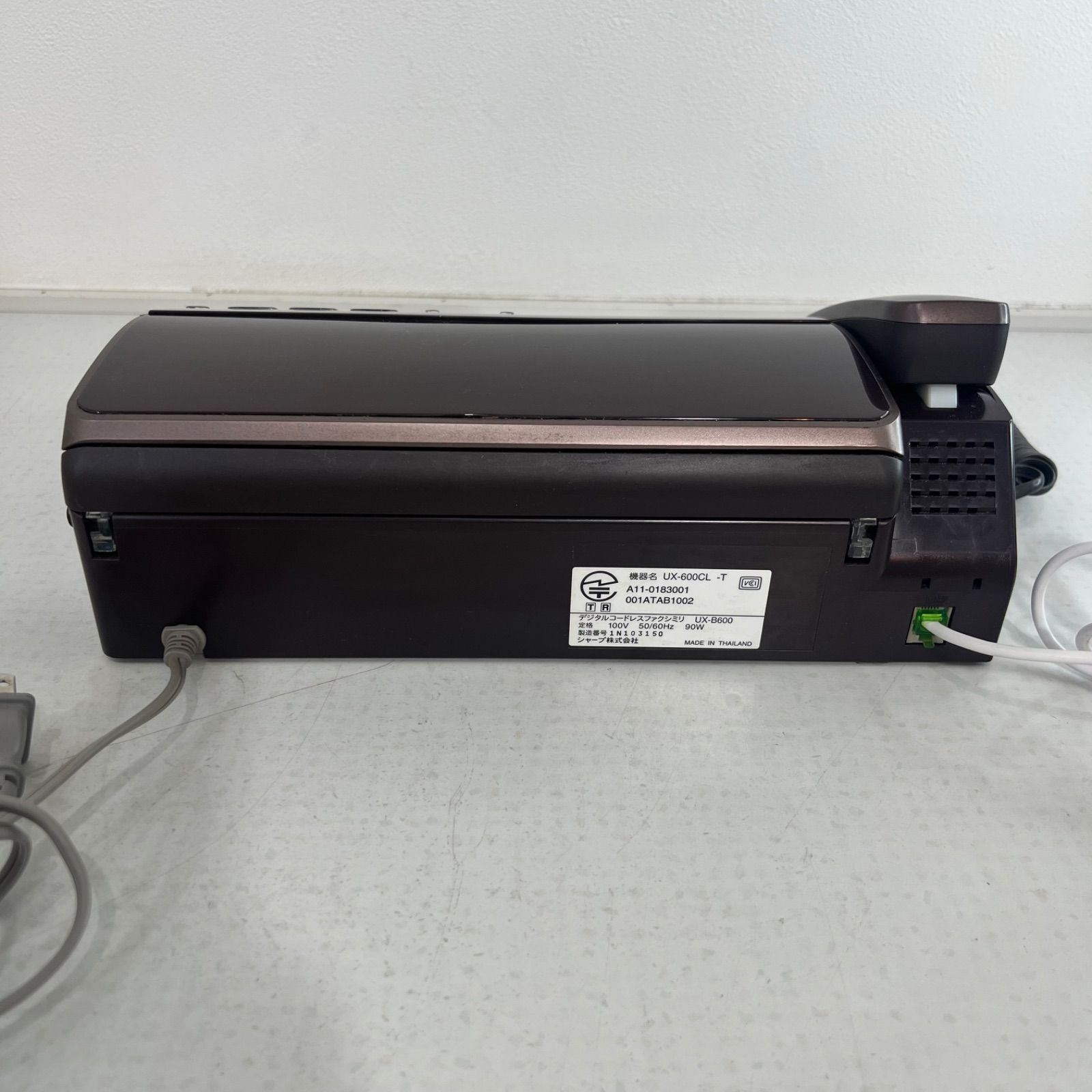 中古】SHARP デジタルコードレスファクシミリファッピー fappy UX 