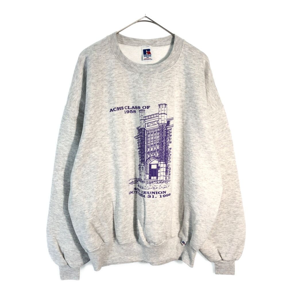 90年代 USA製 RUSSELL ATHLETIC ラッセル スウェット 大きいサイズ グレー(メンズ XXL)中古 古着 X5945 90年代 USA製 RUSSELL ATHLETIC ラッセル スウェット 大きいサイズ