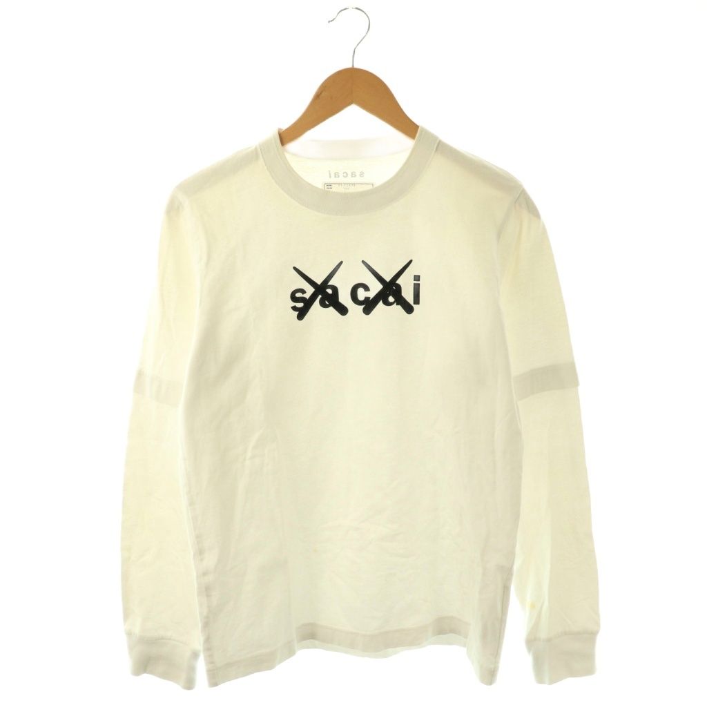 サカイ sacai カウズ KAWS Tシャツ カットソー ロンT 長袖 フロッキー