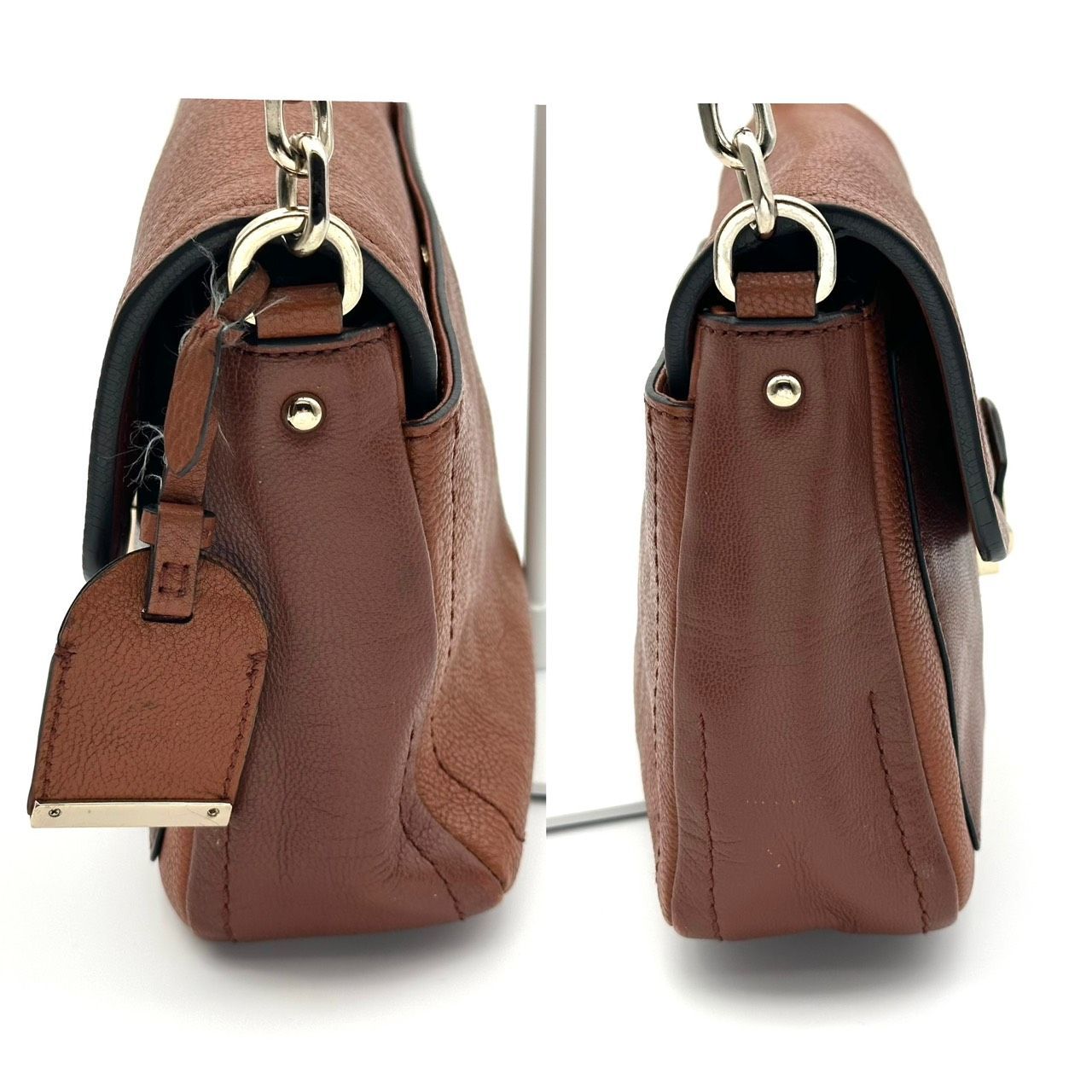 B4931】 Cole Haan コールハーン ショルダーバッグ レザー ブラウン 