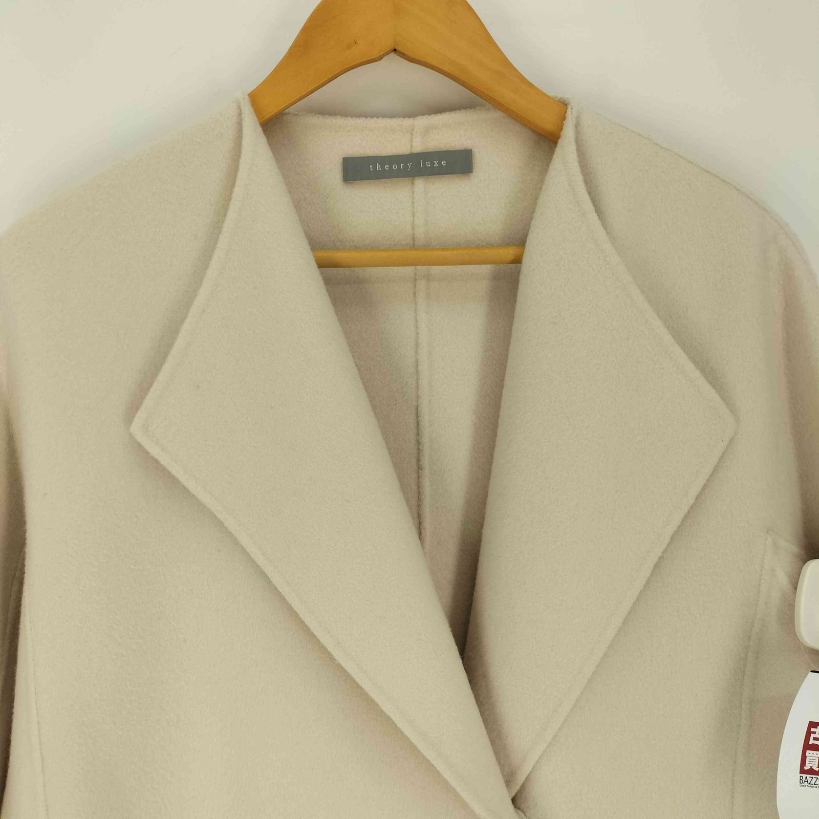 Theory luxe 38 カシミヤ混ダブルフェイスコート セオリーリュクス theory luxe カシミヤ混 ウール ダブルフェイス