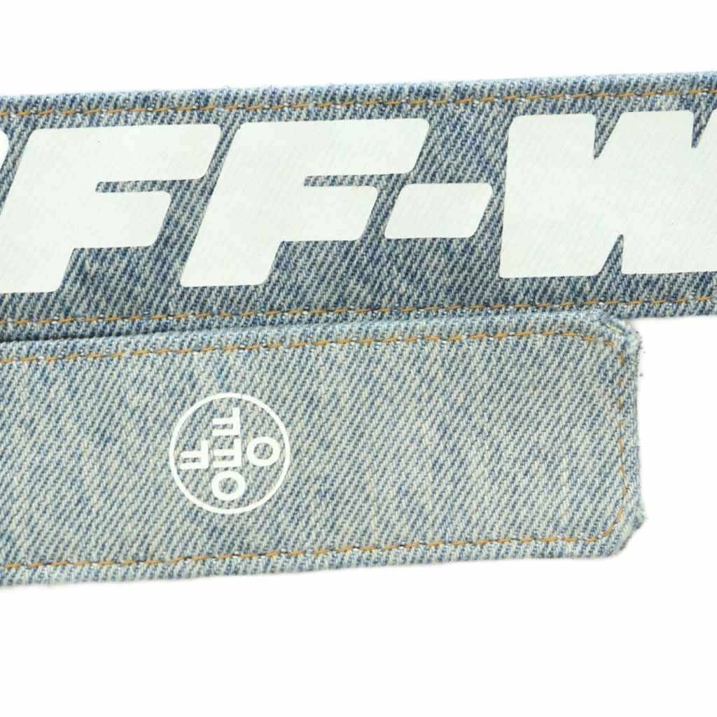 オフホワイト OFF WHITE Industrial Belt デニム リングベルト ロゴ