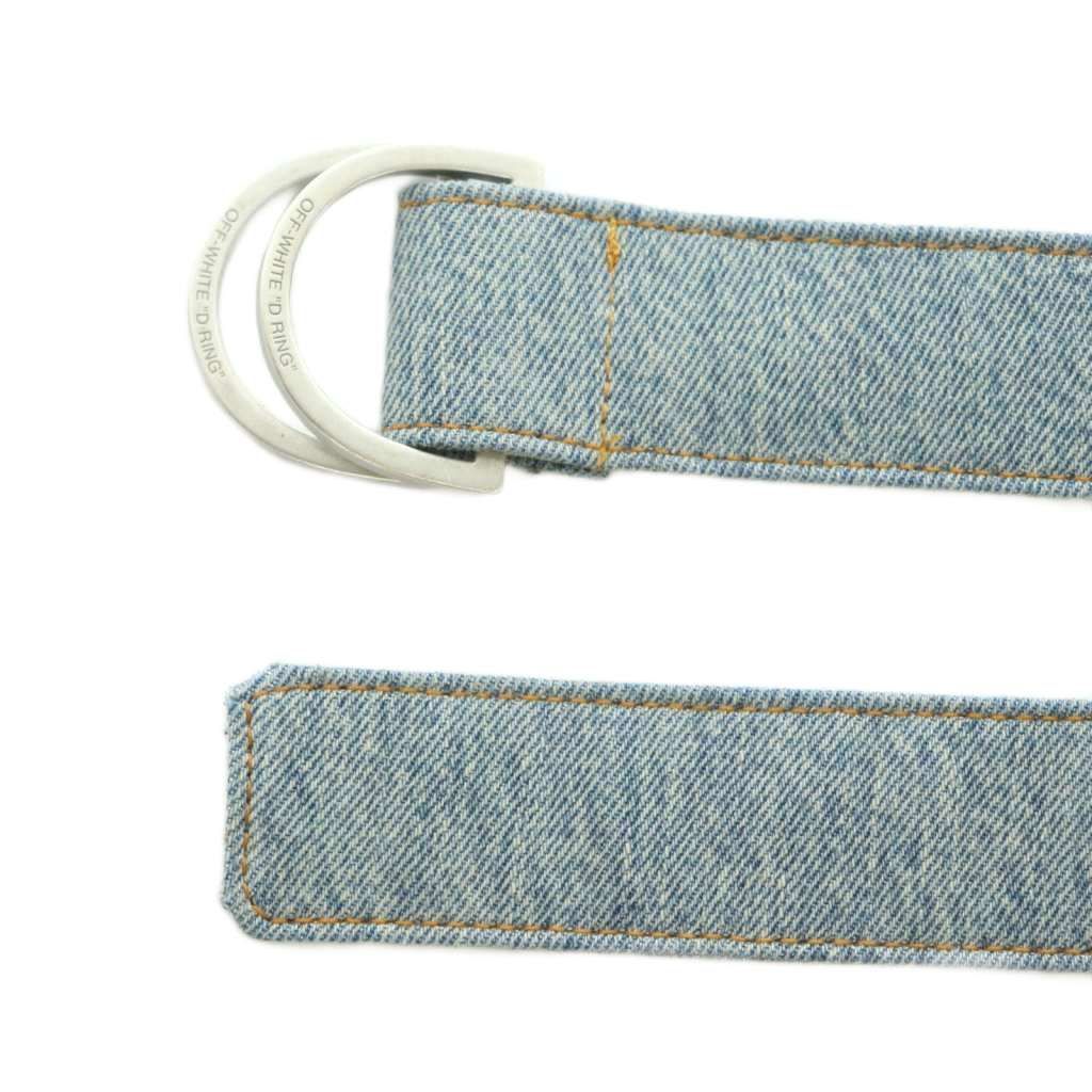 オフホワイト OFF WHITE Industrial Belt デニム リングベルト ロゴ