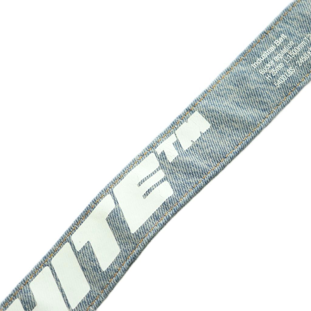 オフホワイト Industrial Belt 5400LBS-2450KGS オフホワイト OFF WHITE Industrial Belt デニム リングベルト ロゴ