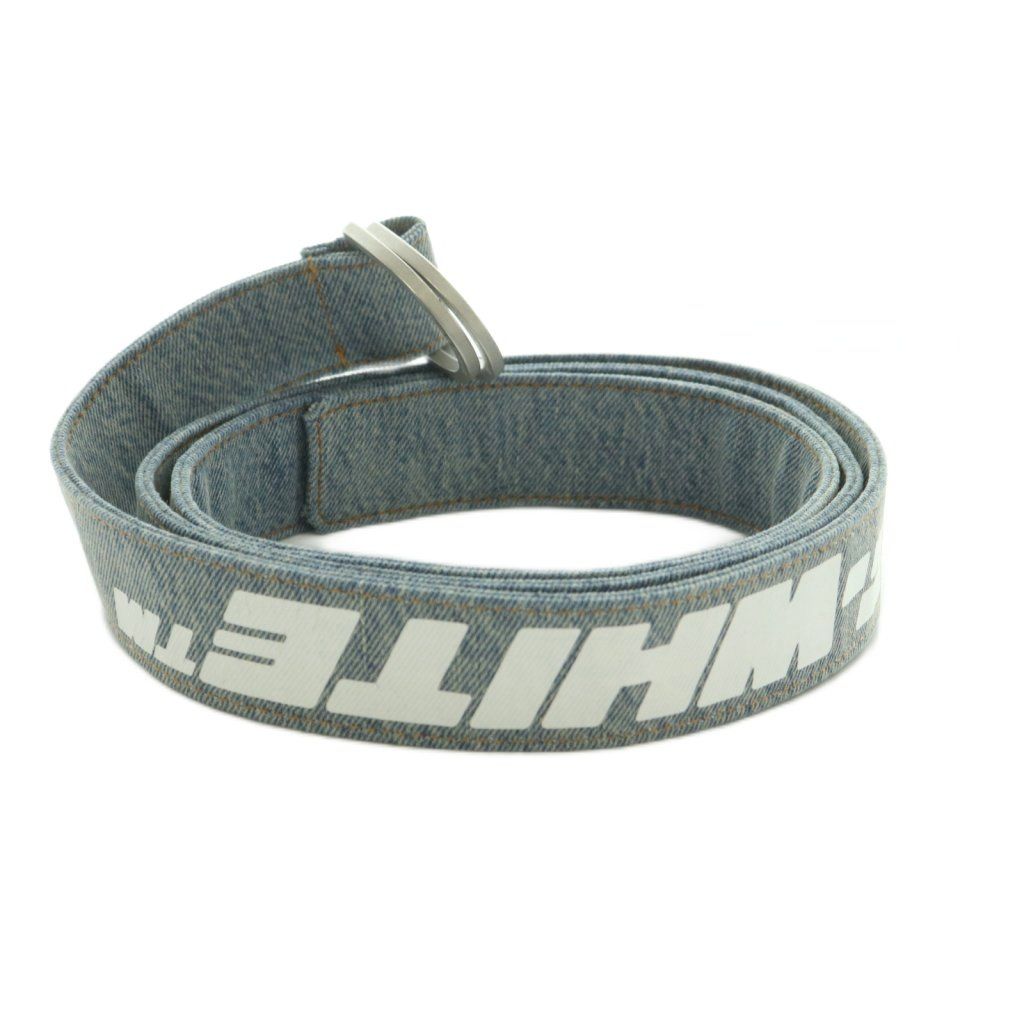オフホワイト OFF WHITE Industrial Belt デニム リングベルト ロゴ