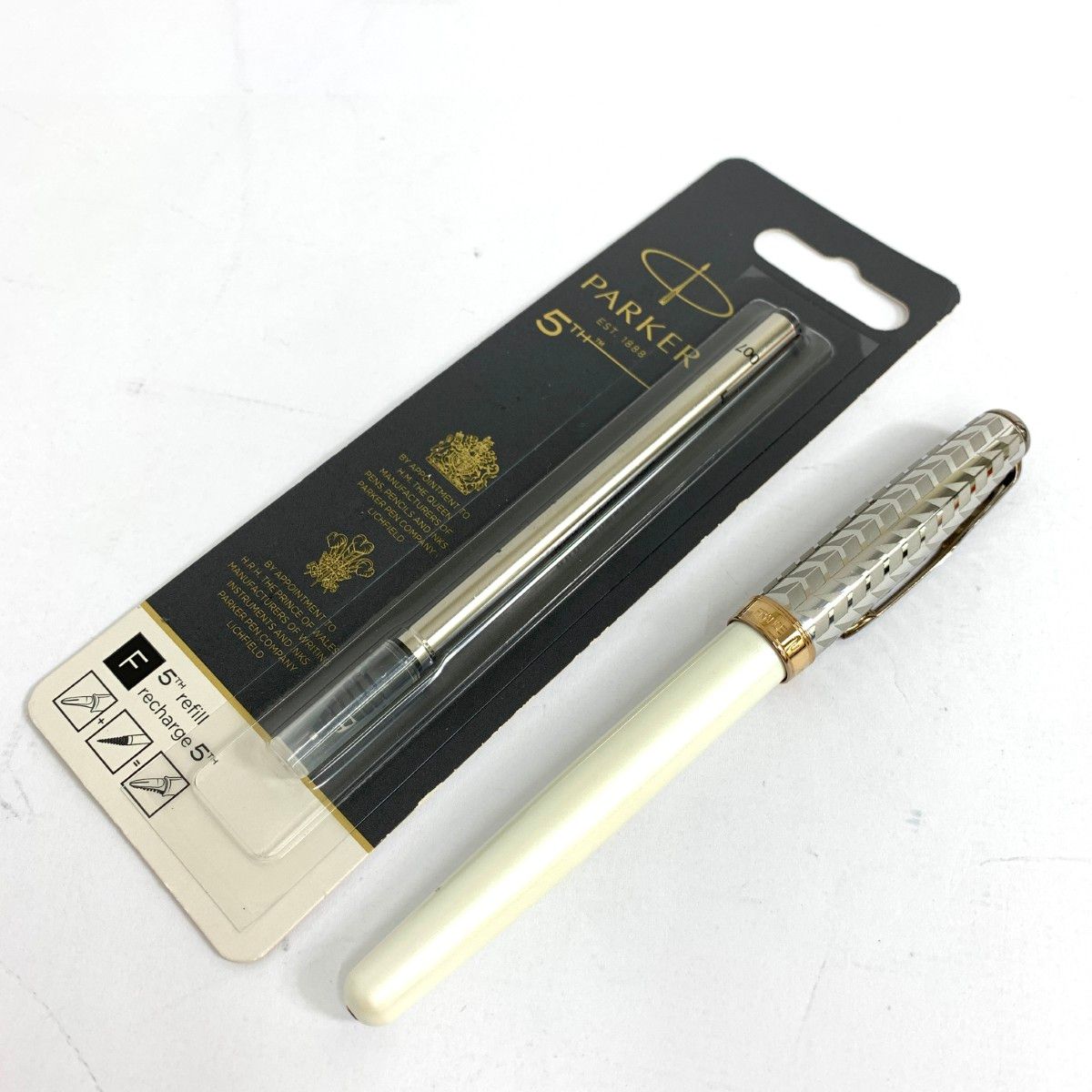 PARKER 5th 万年筆 ホワイト ゴールド PARKER 5th 万年筆 ホワイト ゴールド 【公式通販】 筆記具