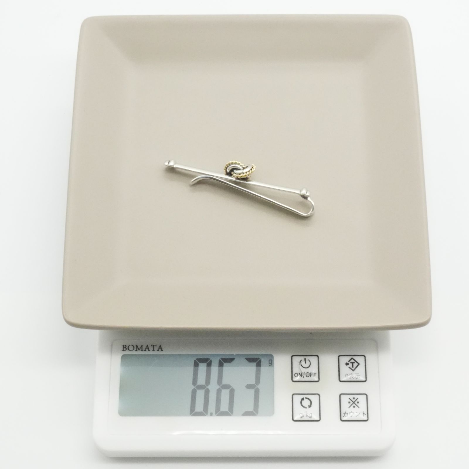 希少極美品 ティファニー ノット コンビ ネクタイピン/25-2256 - メルカリ