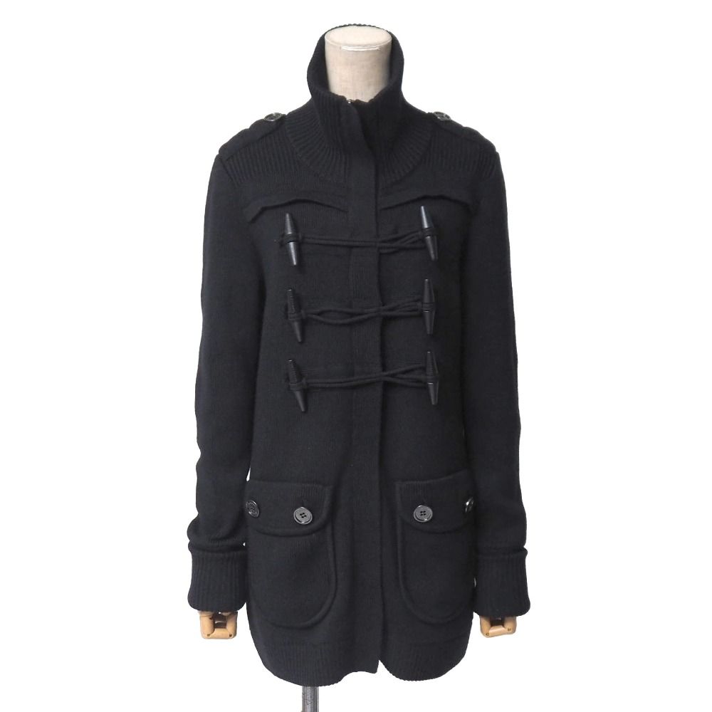 □美品□BURBERRY バーバリー ジャケット サイズ2 ニット トグルボタン