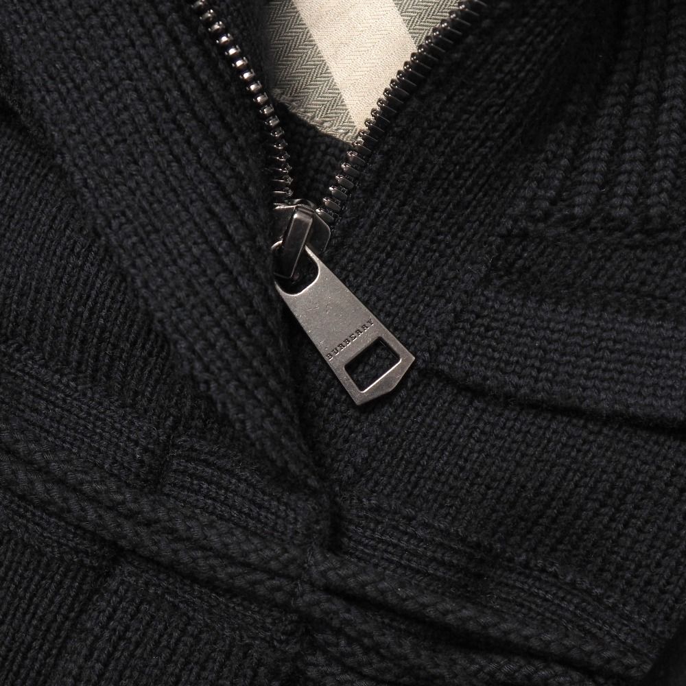 □美品□BURBERRY バーバリー ジャケット サイズ2 ニット トグルボタン
