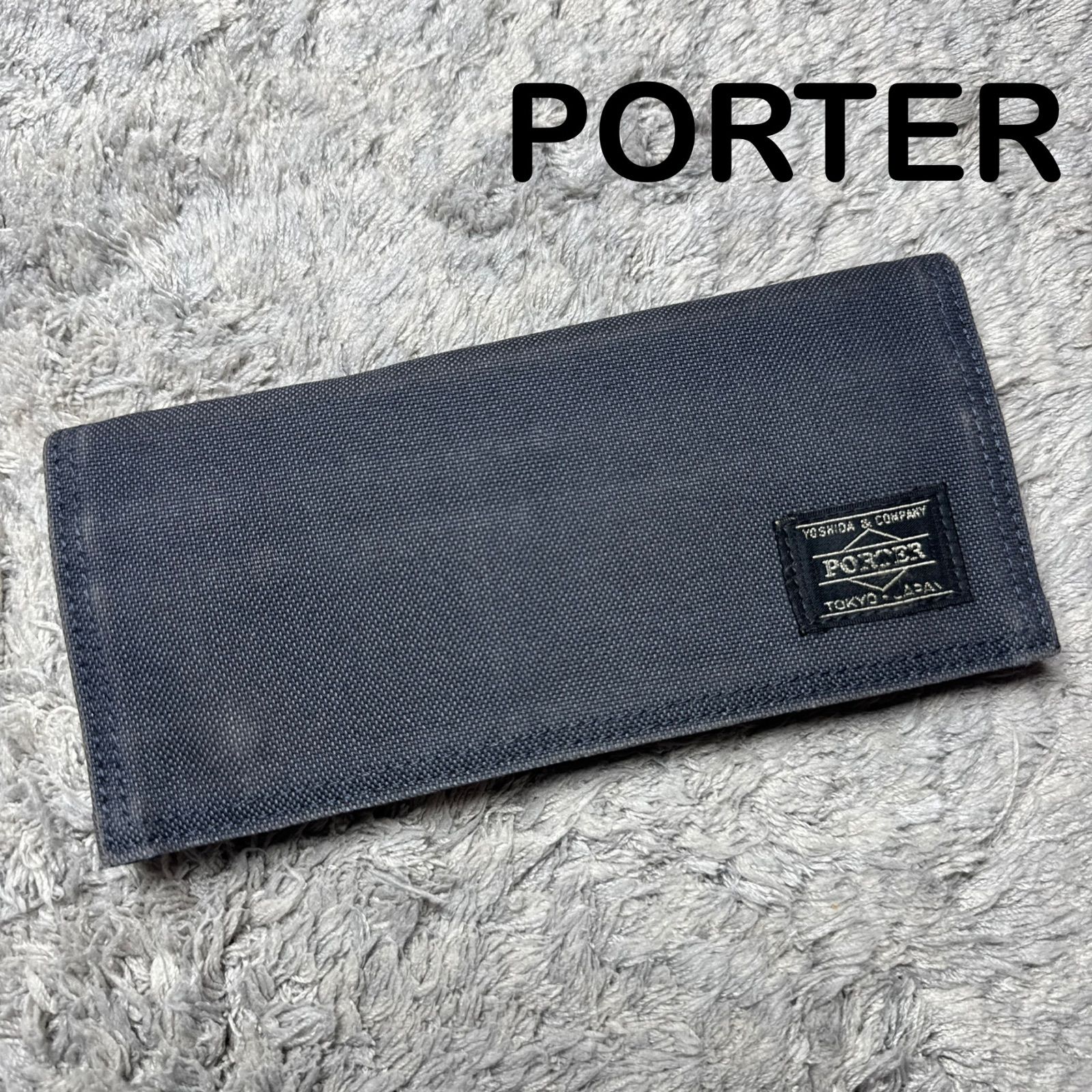 PORTER ポーター 吉田カバン 長財布 デニム ファブリック ネイビー