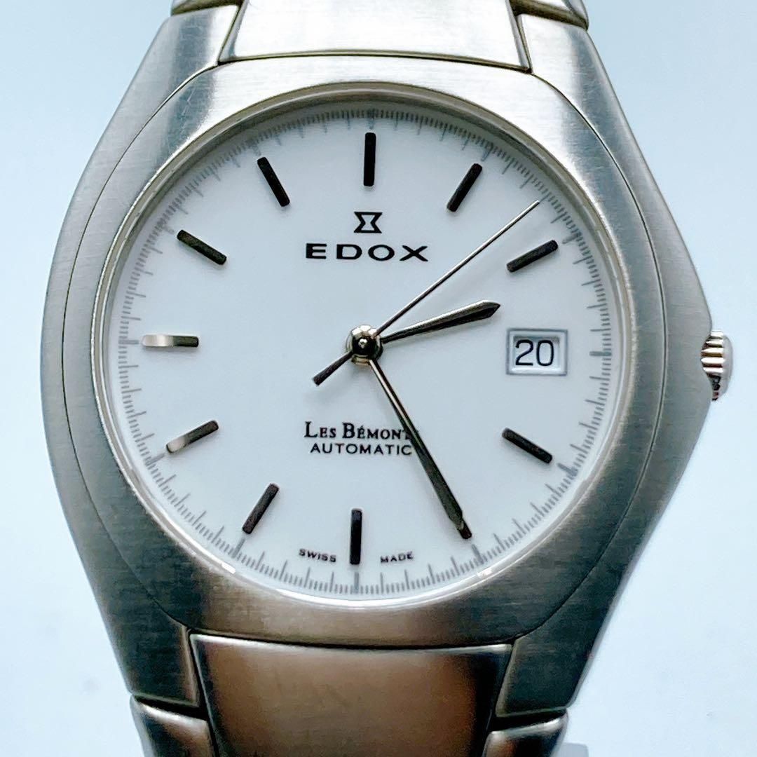 709 エドックス レ・べモン 82001 自動巻き デイト 腕時計 - メルカリ