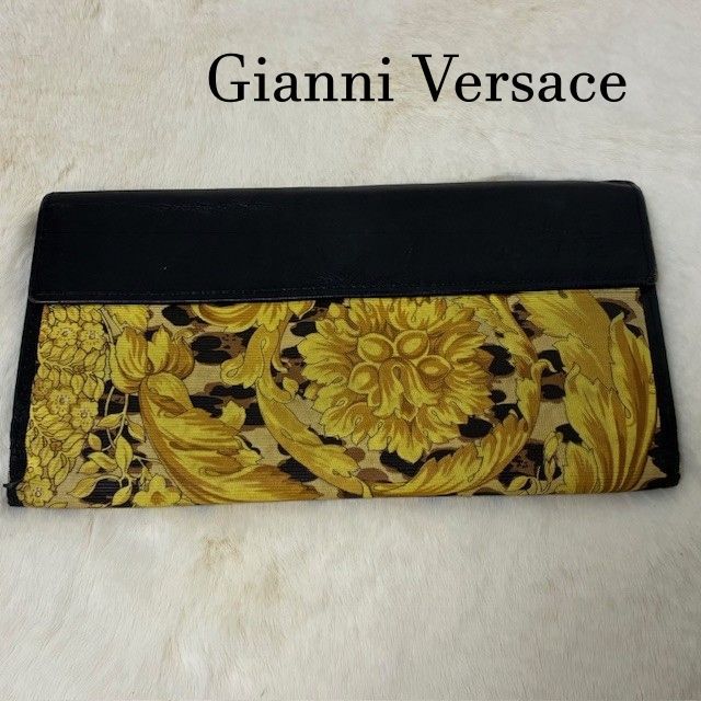 ジャンニヴェルサーチェ Gianni Versace バロックレオパード PVCレザー