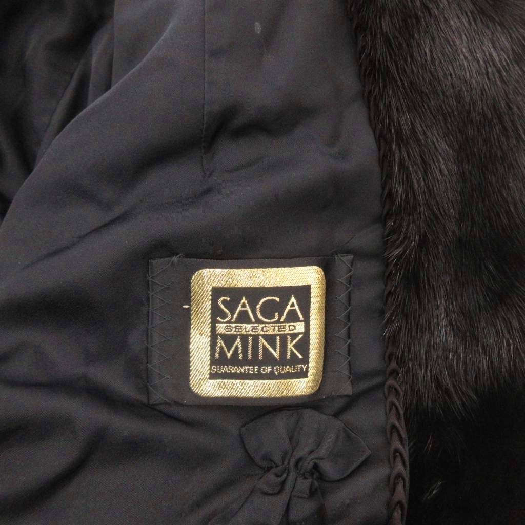 サガミンク SAGA MINK 金サガ リアルファーコート ミンク 毛皮 ミドル
