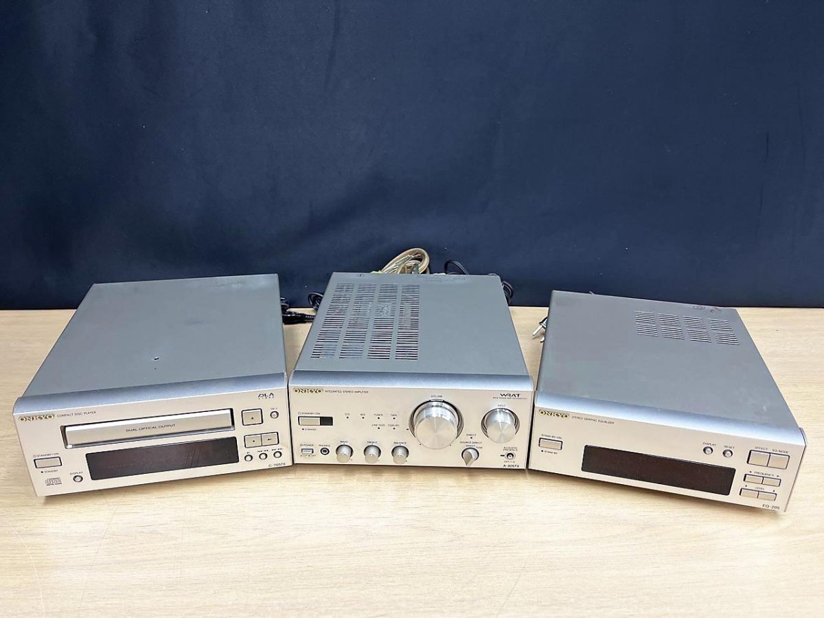 ジャンク品】 ONKYO オンキョー アンプ/イコライザー/ディスク