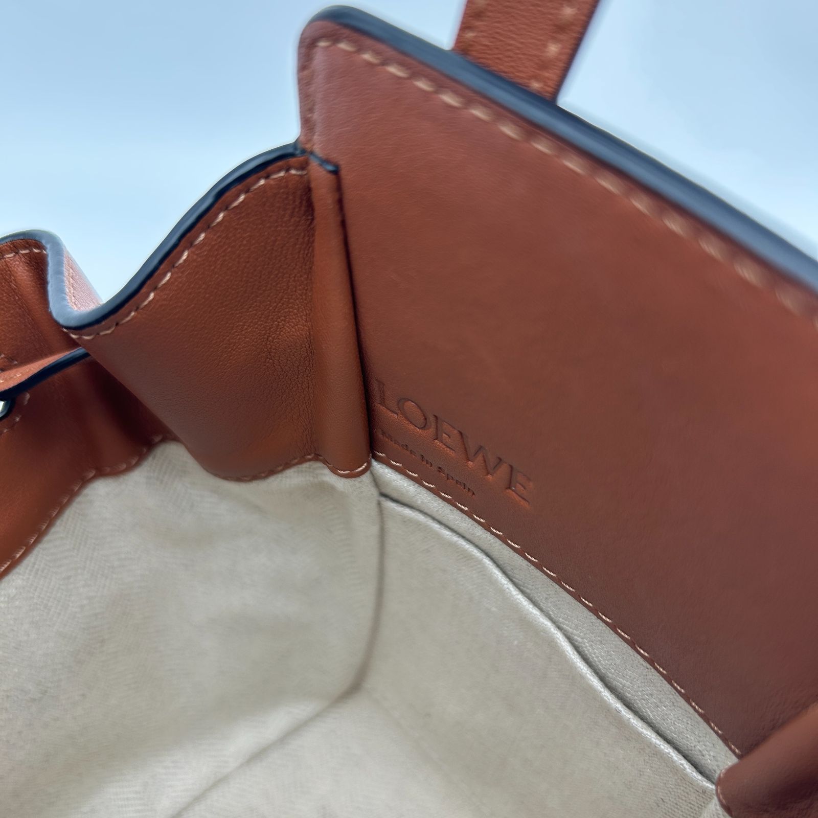 LOEWE （ロエベ）ハンモック ミニ 2WAY グレージュ レディース レザー 
