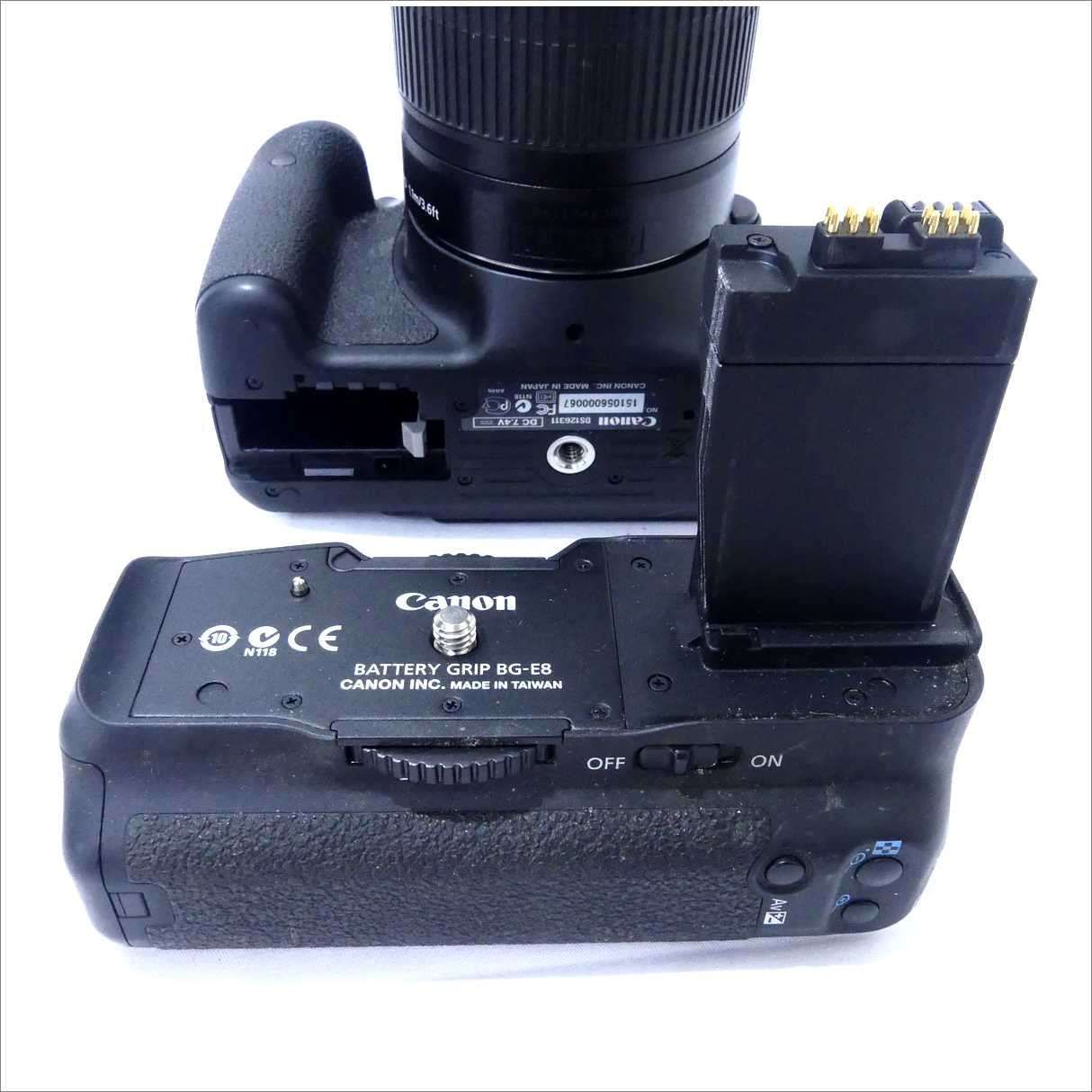 Canon EOS KIss X5 + EFS 55-250mm+ バッテリーグリップ BG-E8 