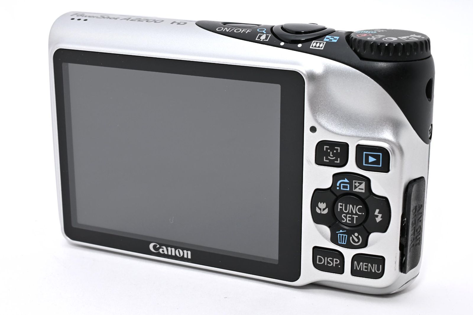 【美品 元箱付き】キャノン Canon PowerShot A2200 Canon キャノン Power Shot A2200 シルバー 元箱 /2908 動作OK 返金