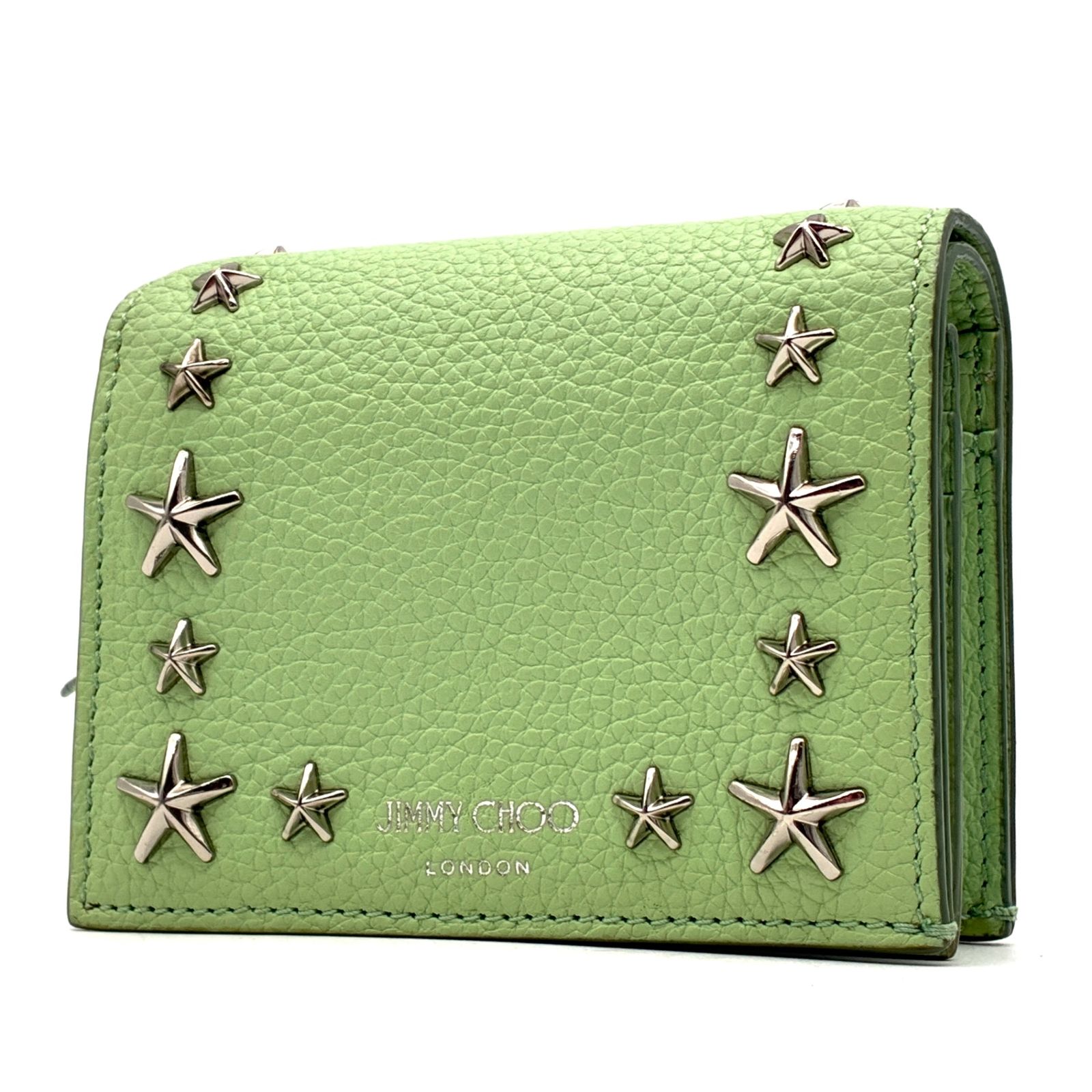 未使用保管品 JIMMY CHOO ジミーチュウ ハンネ 二つ折り財布 スター