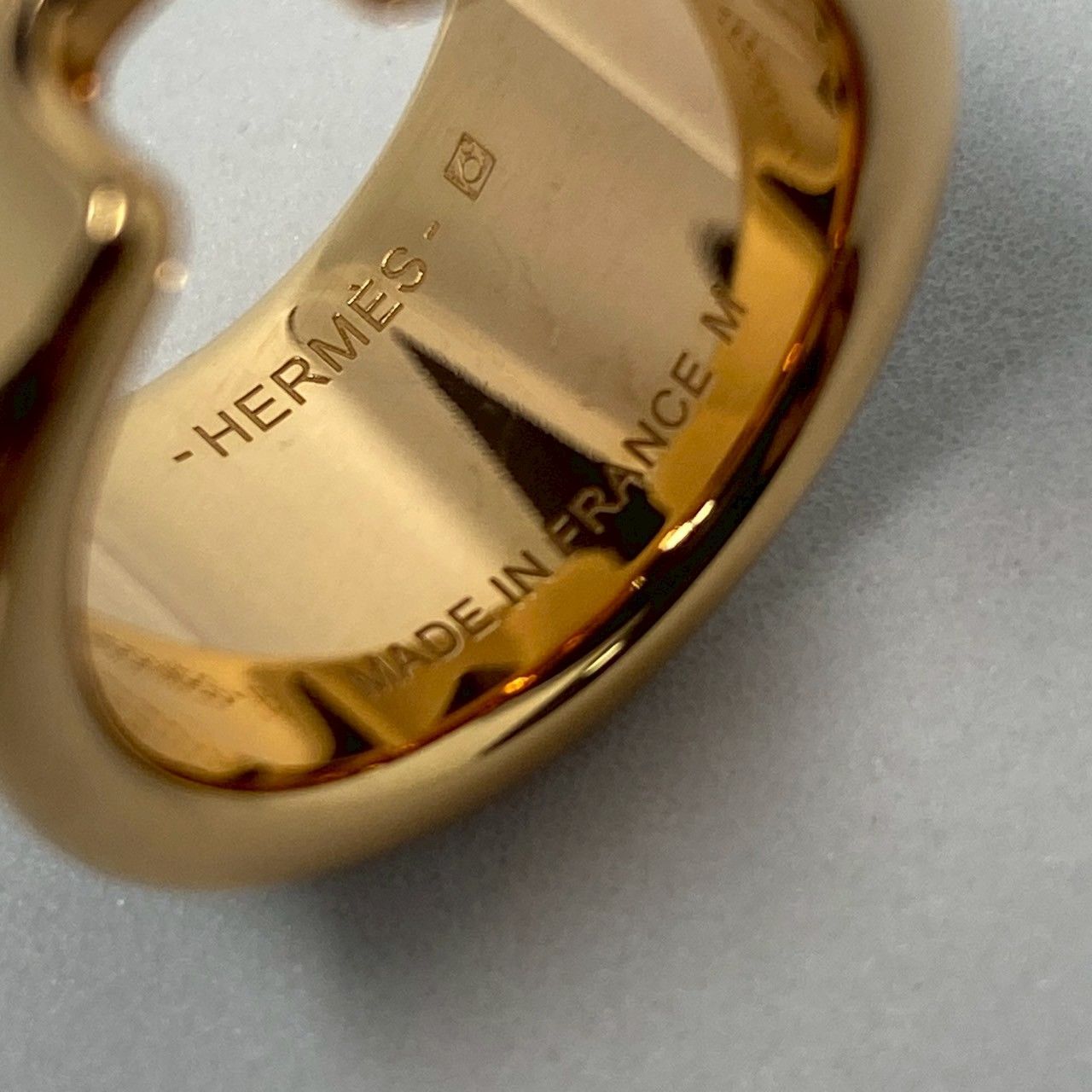 2794 HERMES エルメス オランプ リング GM エトゥープ ピンクゴールド 