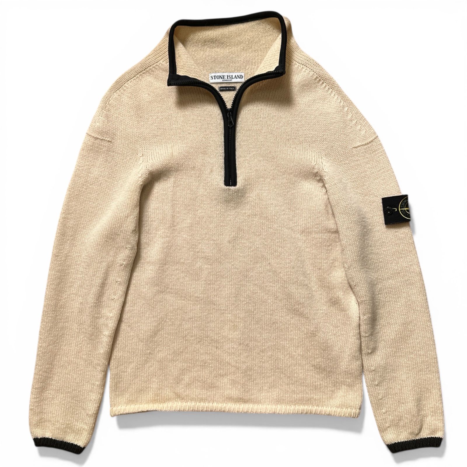 STONE ISLAND 90s～00s ストーンアイランド ハーフジップ ニット