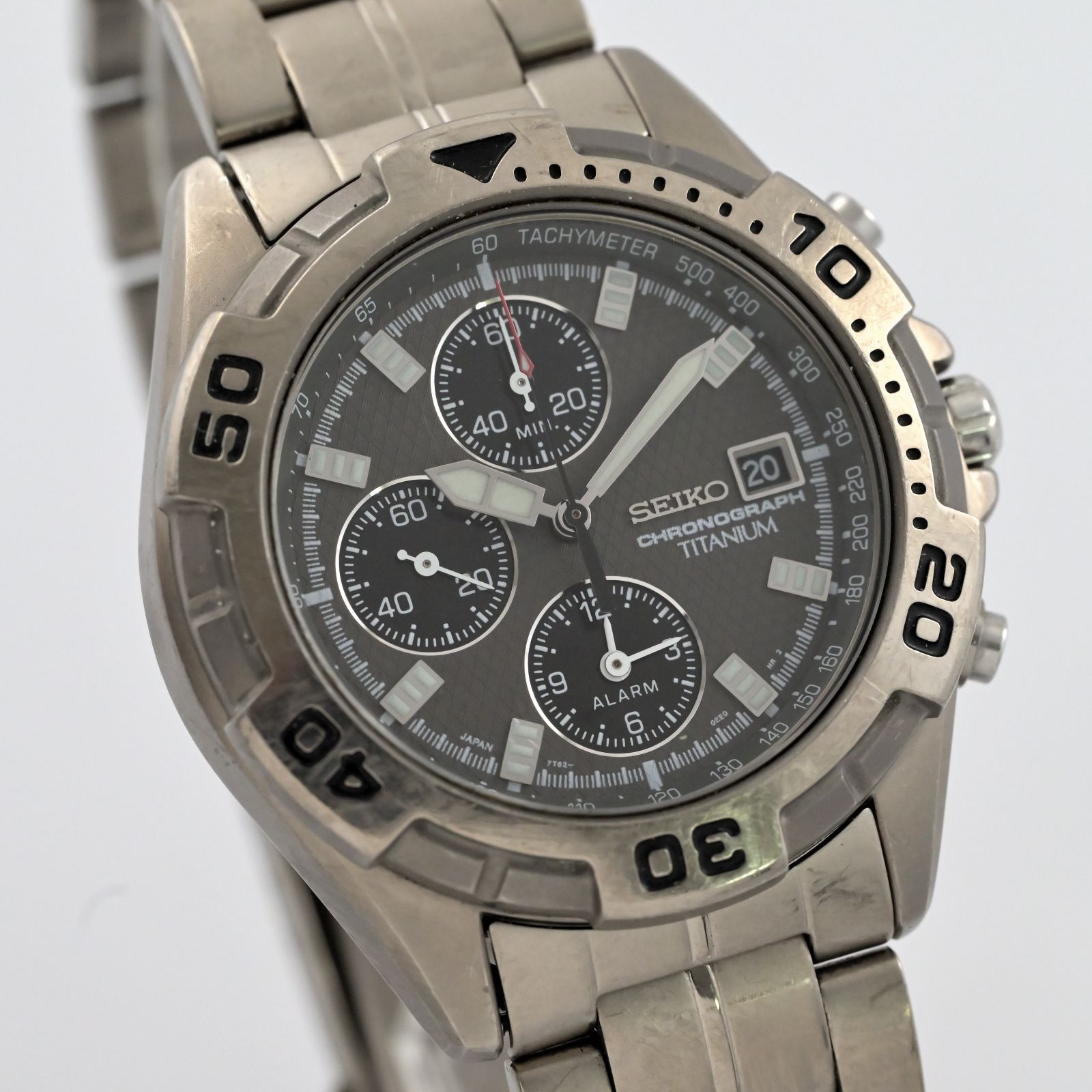 SEIKO】 セイコー QUARTZクォーツ アラーム Chronographクロノグラフ 