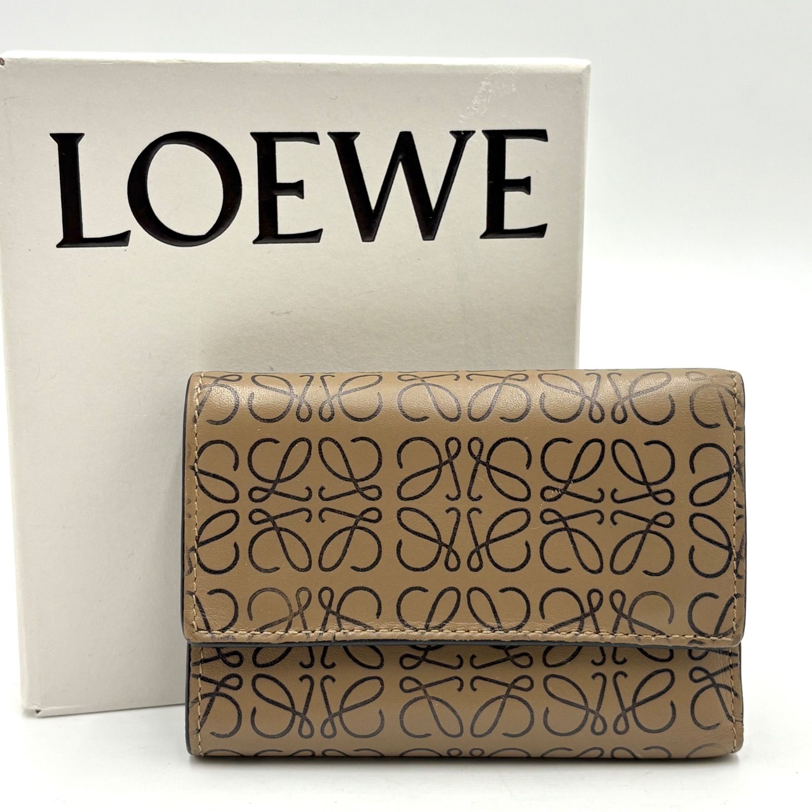LOEWE ロエベ ミニ財布 三つ折り財布 リピート アナグラム 【公式通販】