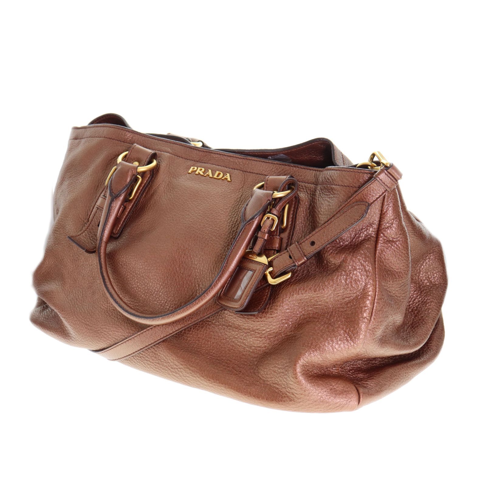 中古】PRADA プラダ ワンショルダーバッグ ボストンバッグ レディース 