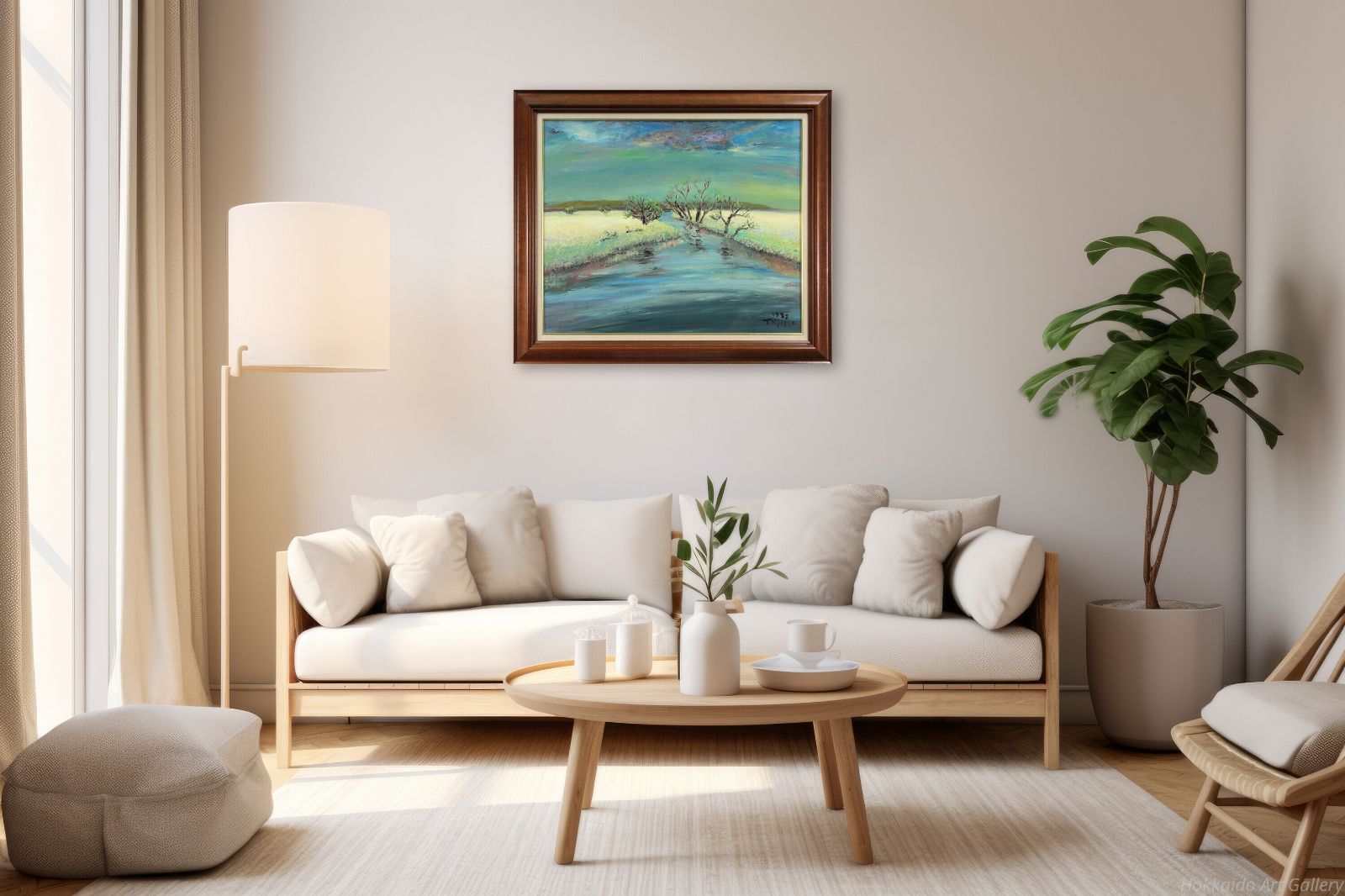 木島務 「風景」 油絵・油彩画 絵画 - メルカリ
