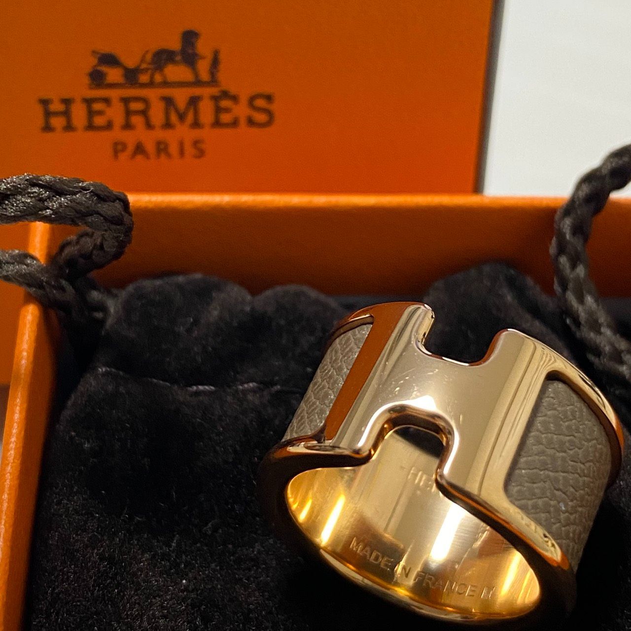 HERMES エルメス リング オランプ エトゥープ GM 未使用 未使用品 
